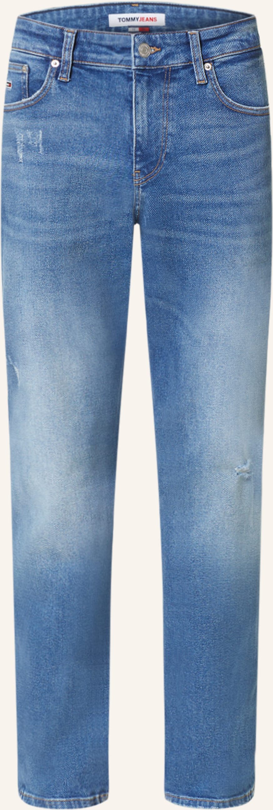Thumbnail - Tommy Jeans Destroyed Jeans Ryan Straight Fit blau