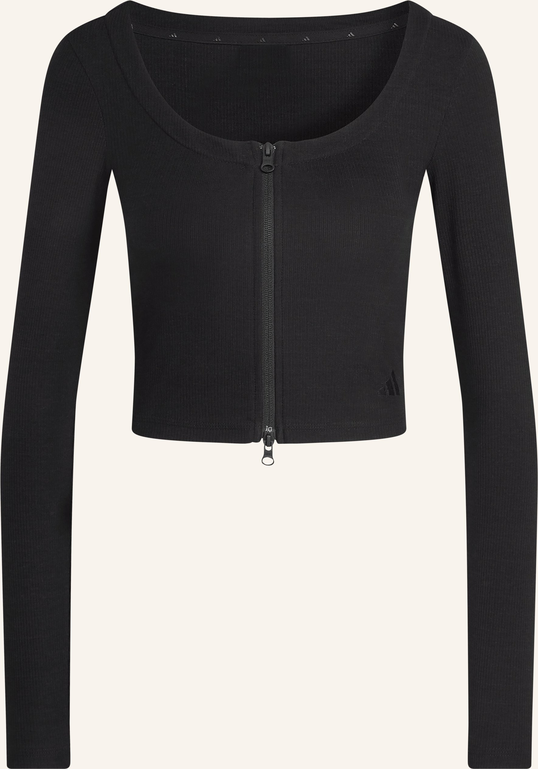 Adidas Sweatjacke Seasonal Essential Rib schwarz