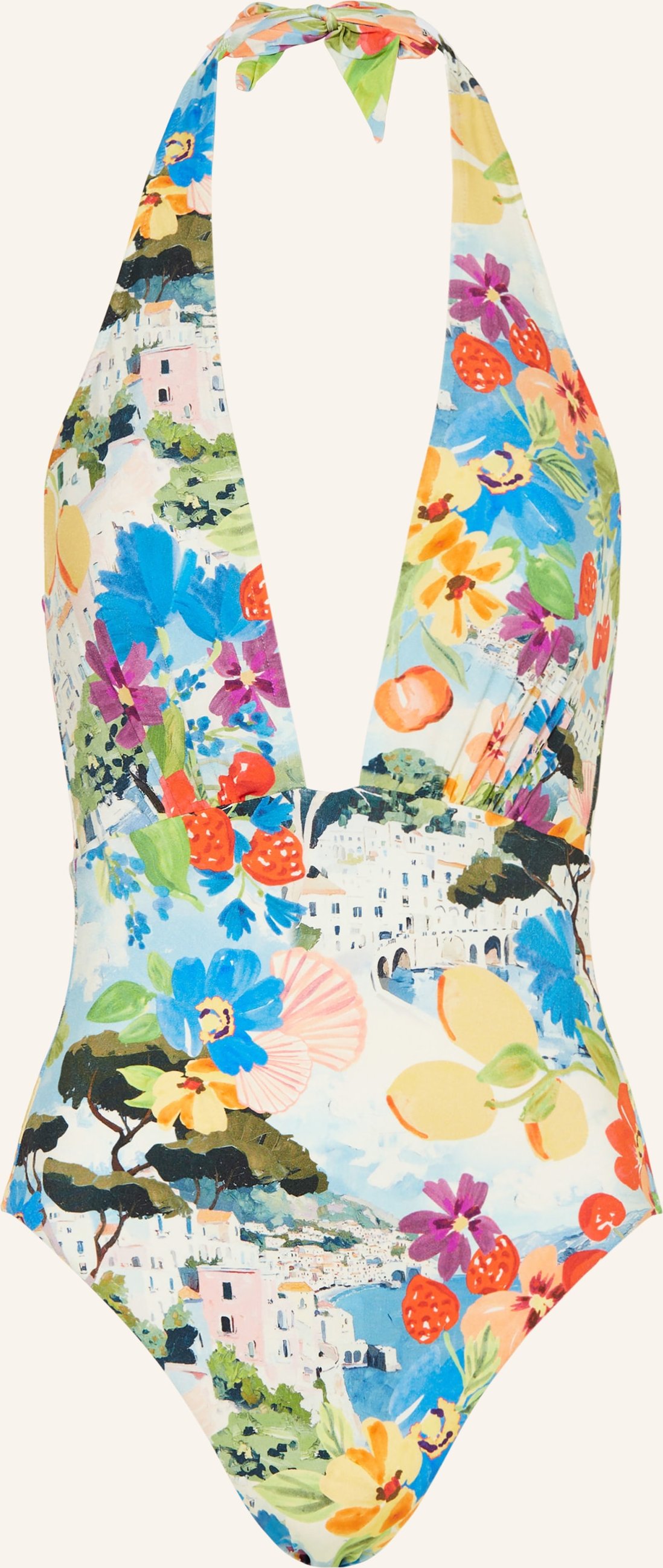 Maryan Mehlhorn Neckholder-Badeanzug Riviera gruen