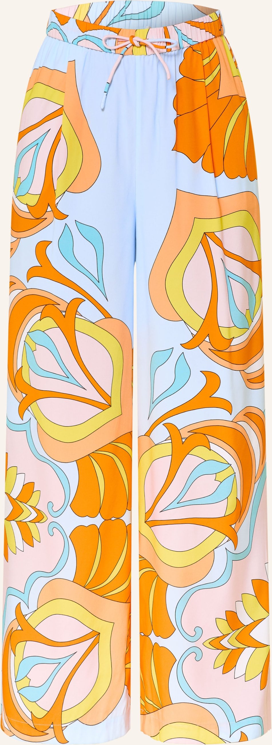 Herzens Marlenehose Aus Seide orange