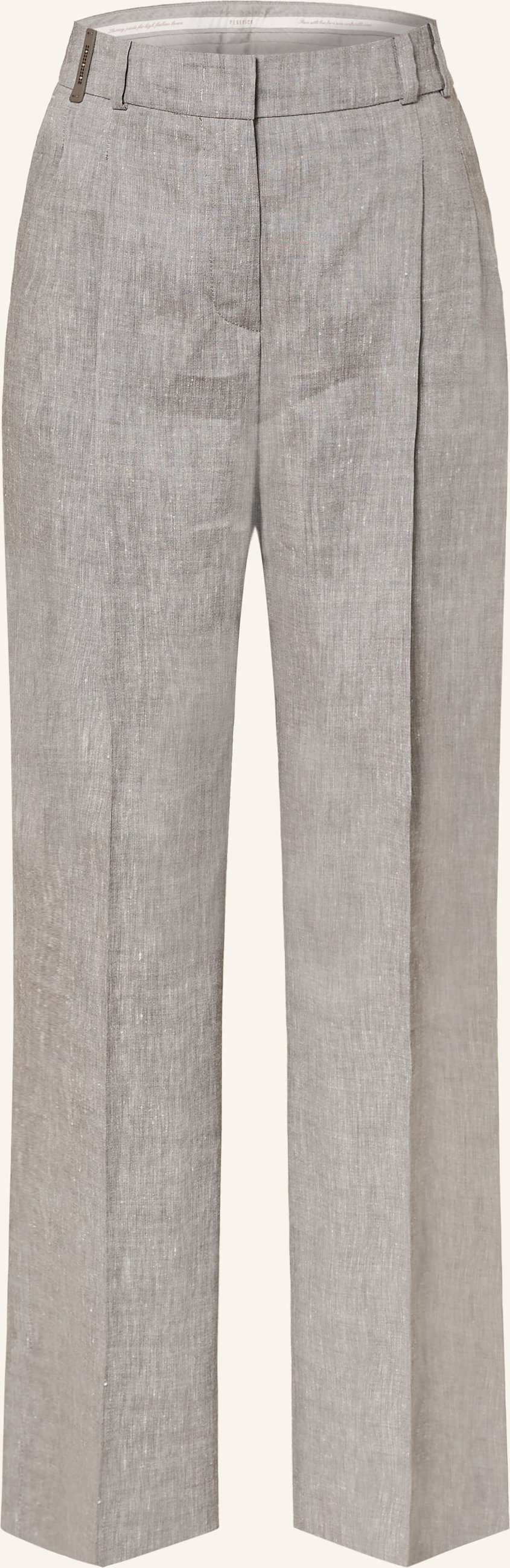 Peserico Marlenehose Mit Leinen beige