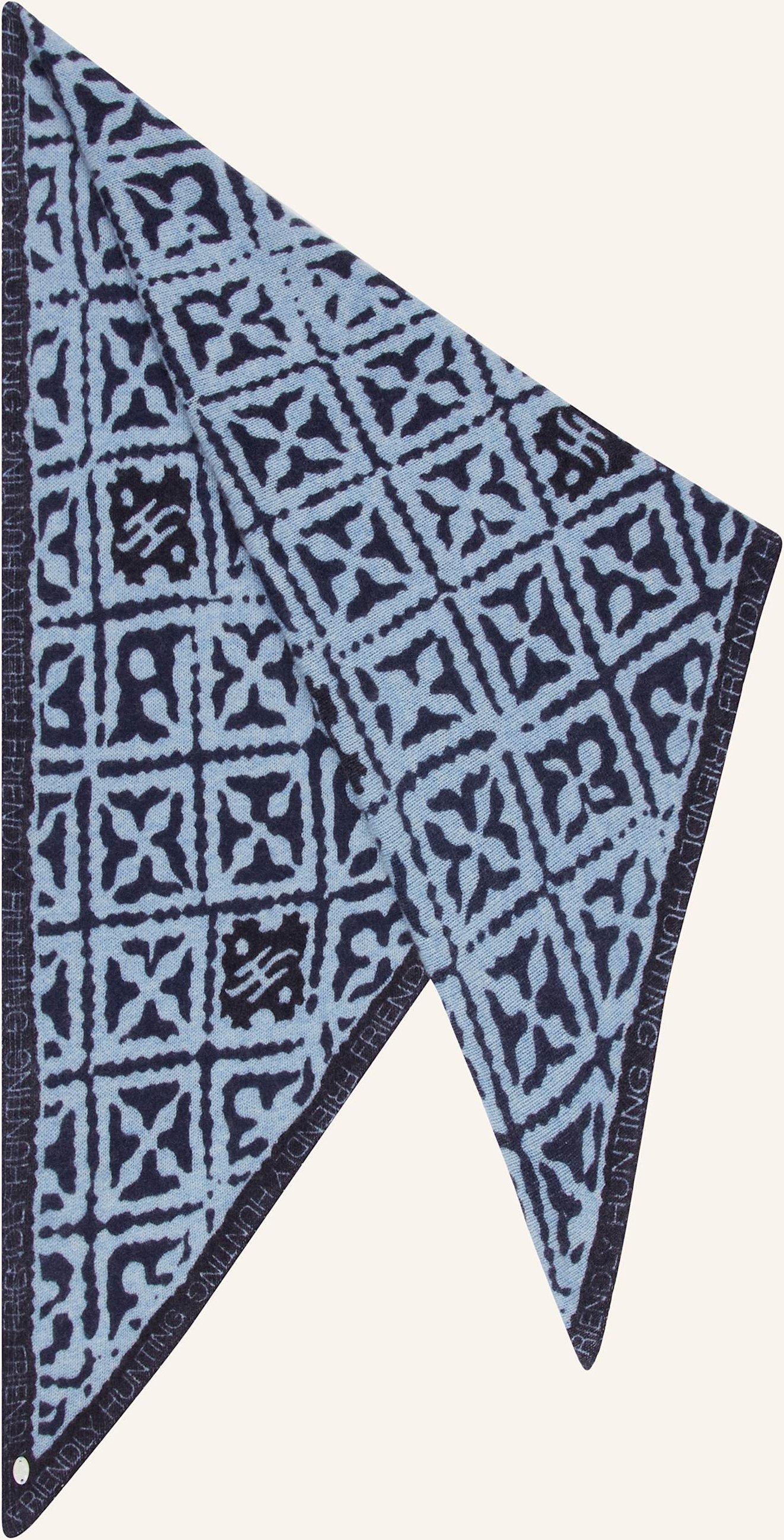 Friendly Hunting Dreieckstuch Aus Cashmere blau