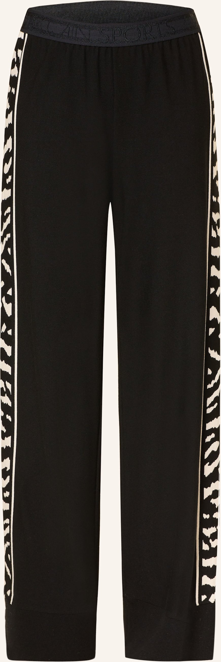 Marc Cain Sweatpants Welkom Mit Galonstreifen schwarz