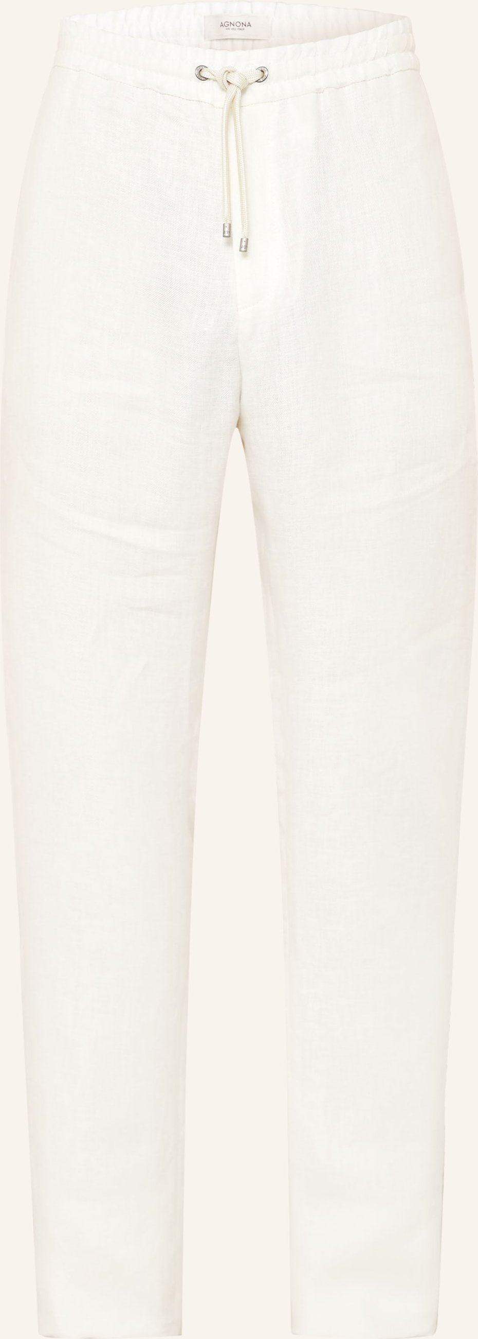 Agnona Leinenchino Regular Fit weiss