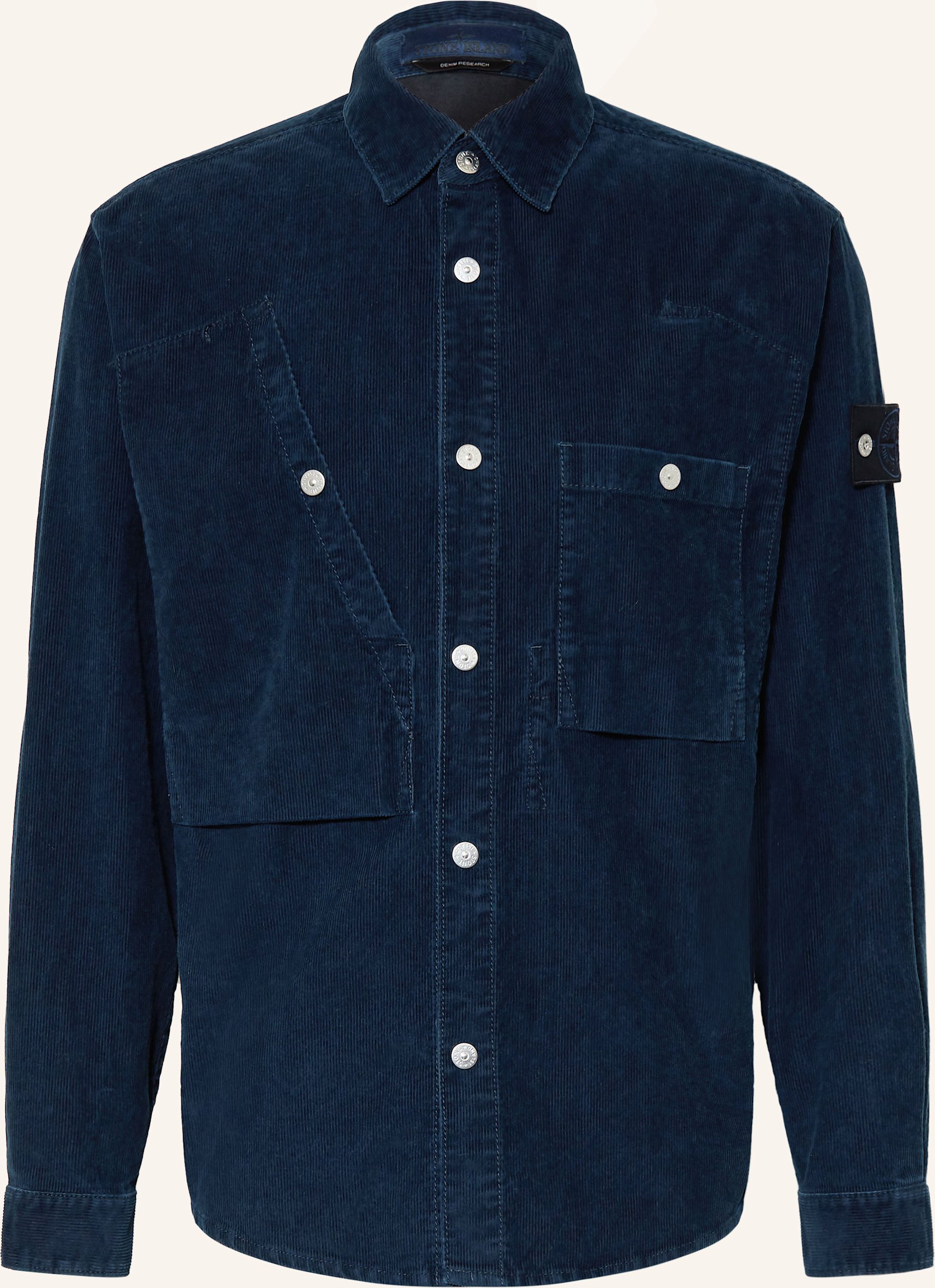 Stone Island Cord-Overjacket Denim Project blau