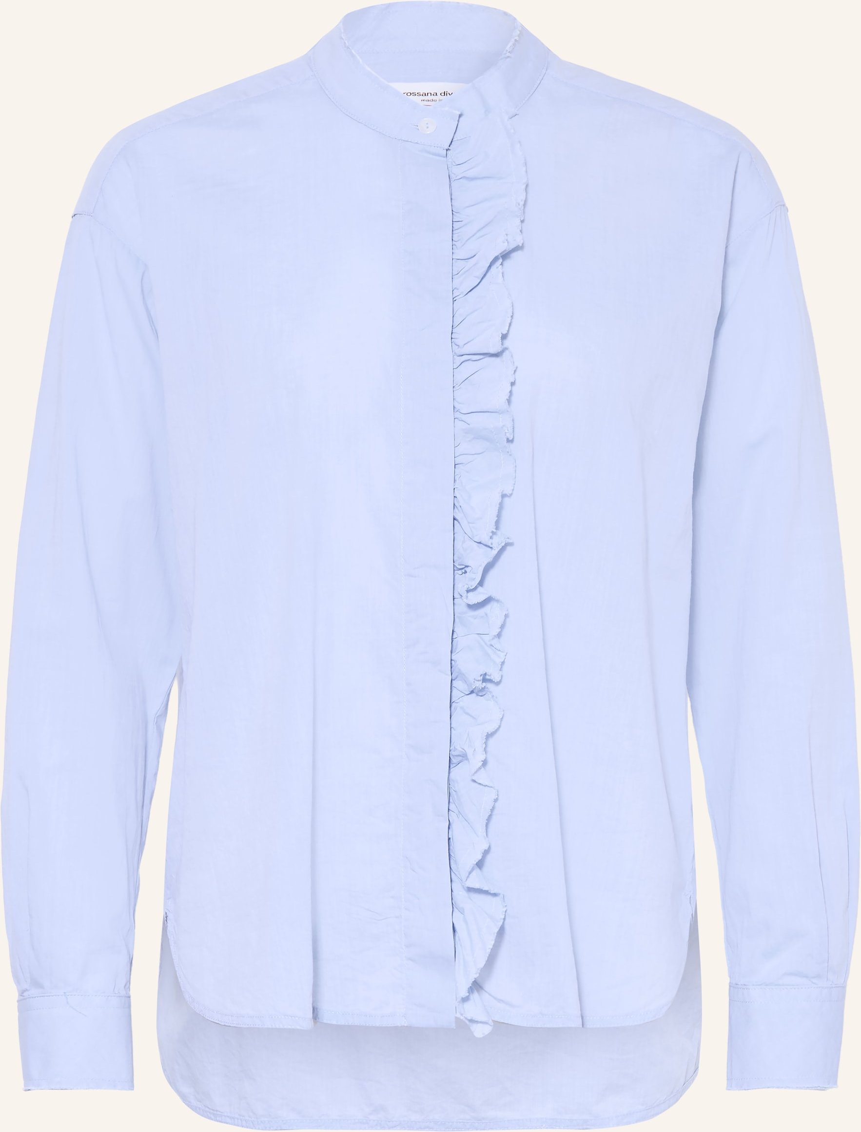 Rossana Diva Bluse Mit Rüschen blau