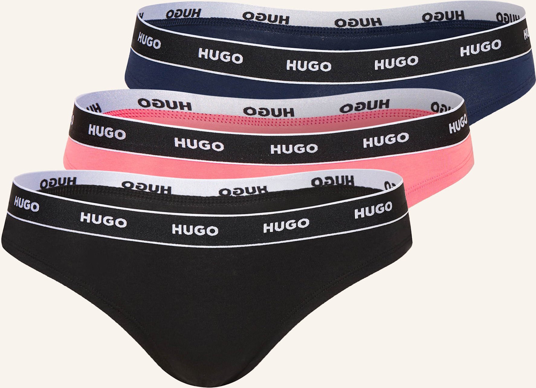 Hugo 3er-Pack Strings pink
