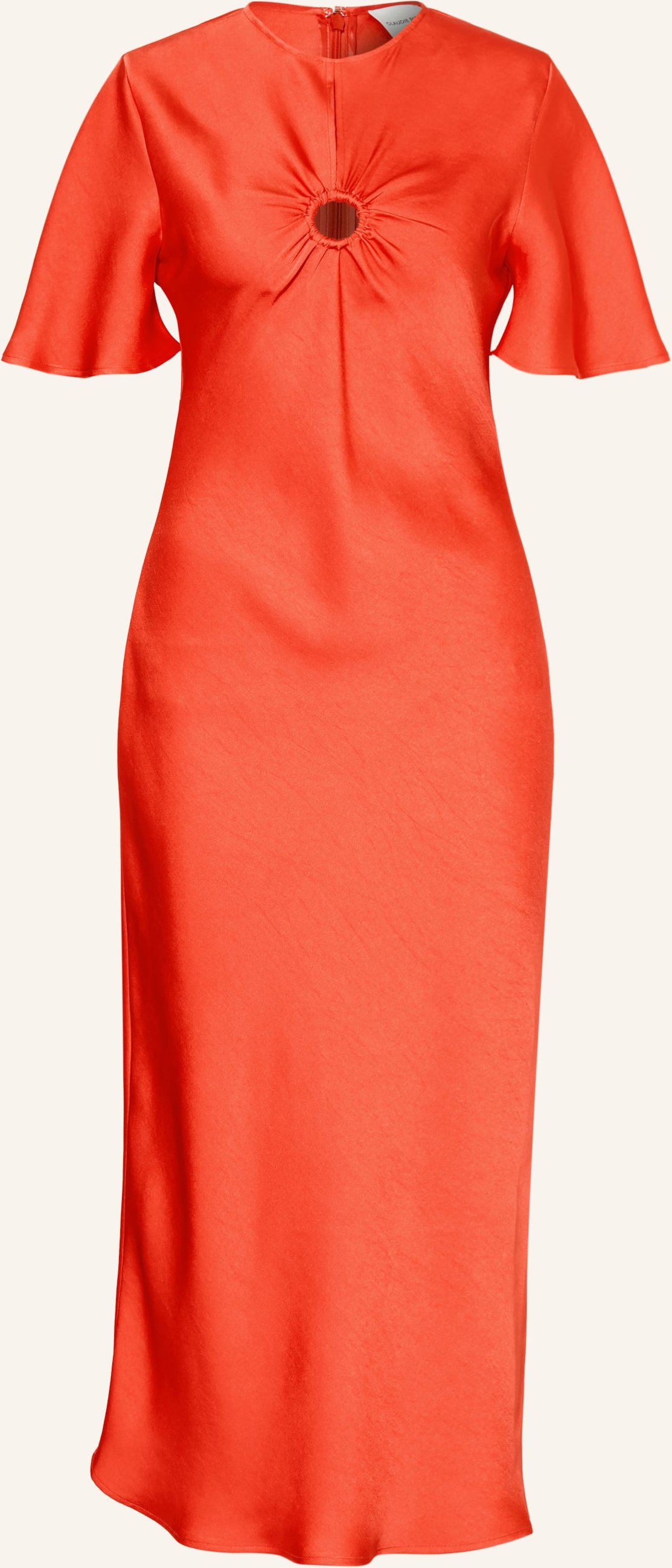 Claudie Pierlot Satinkleid Mit Cut-Out orange