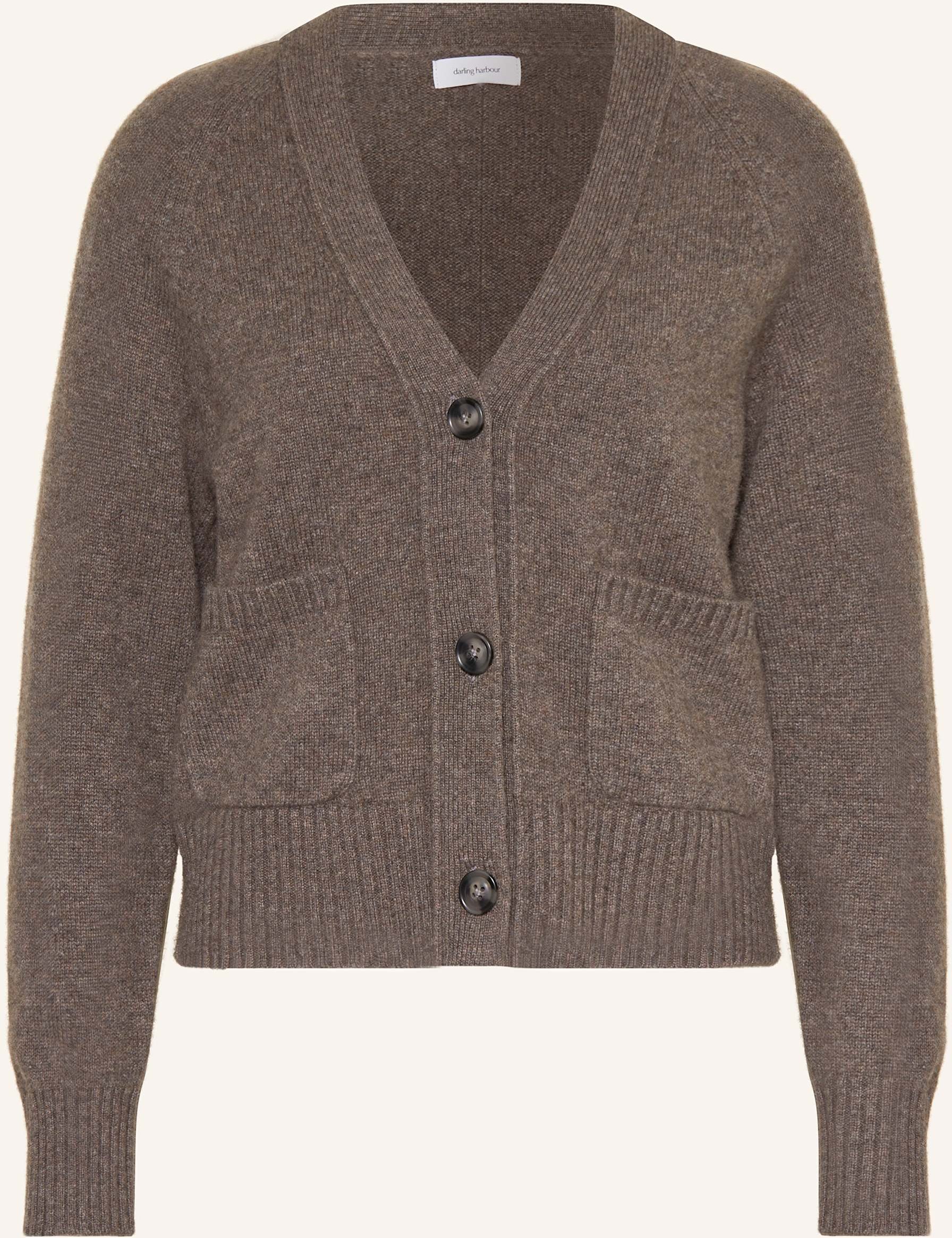 Darling Harbour Strickjacke Aus Cashmere braun