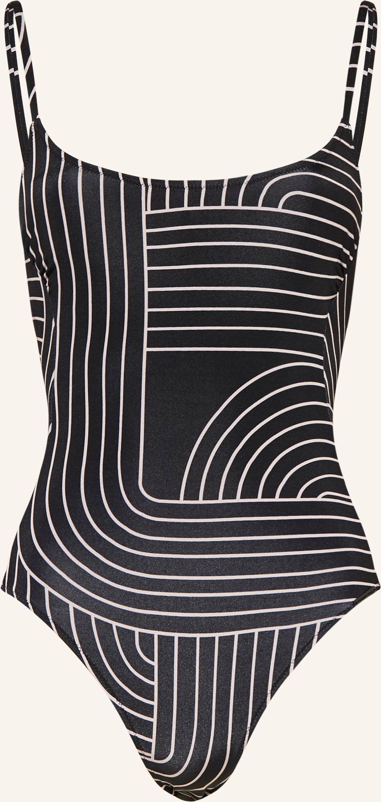 Watercult Badeanzug Line Set schwarz