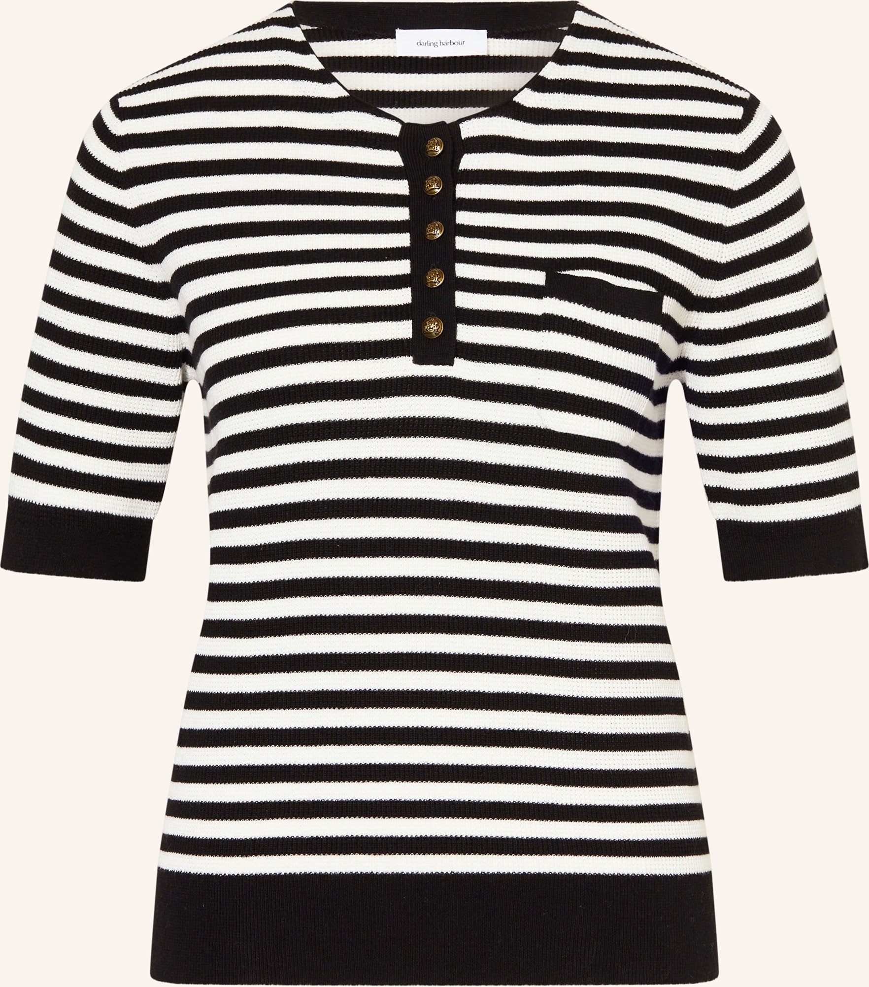 Darling Harbour Strickshirt schwarz