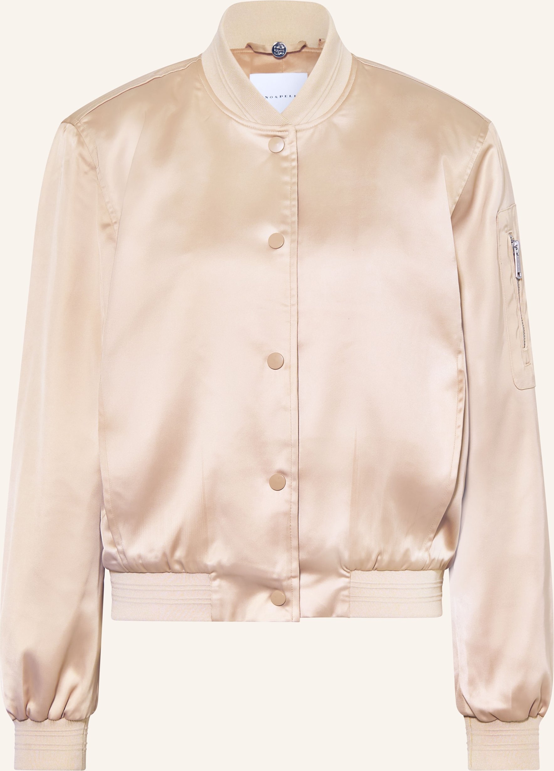 Rino & Pelle Blouson Banner Aus Satin beige