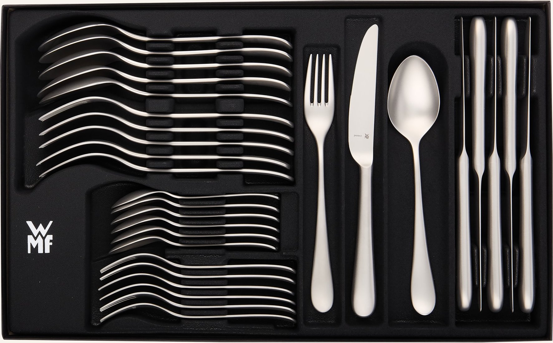 Wmf 30-Tlg. Besteck-Set Merit silber