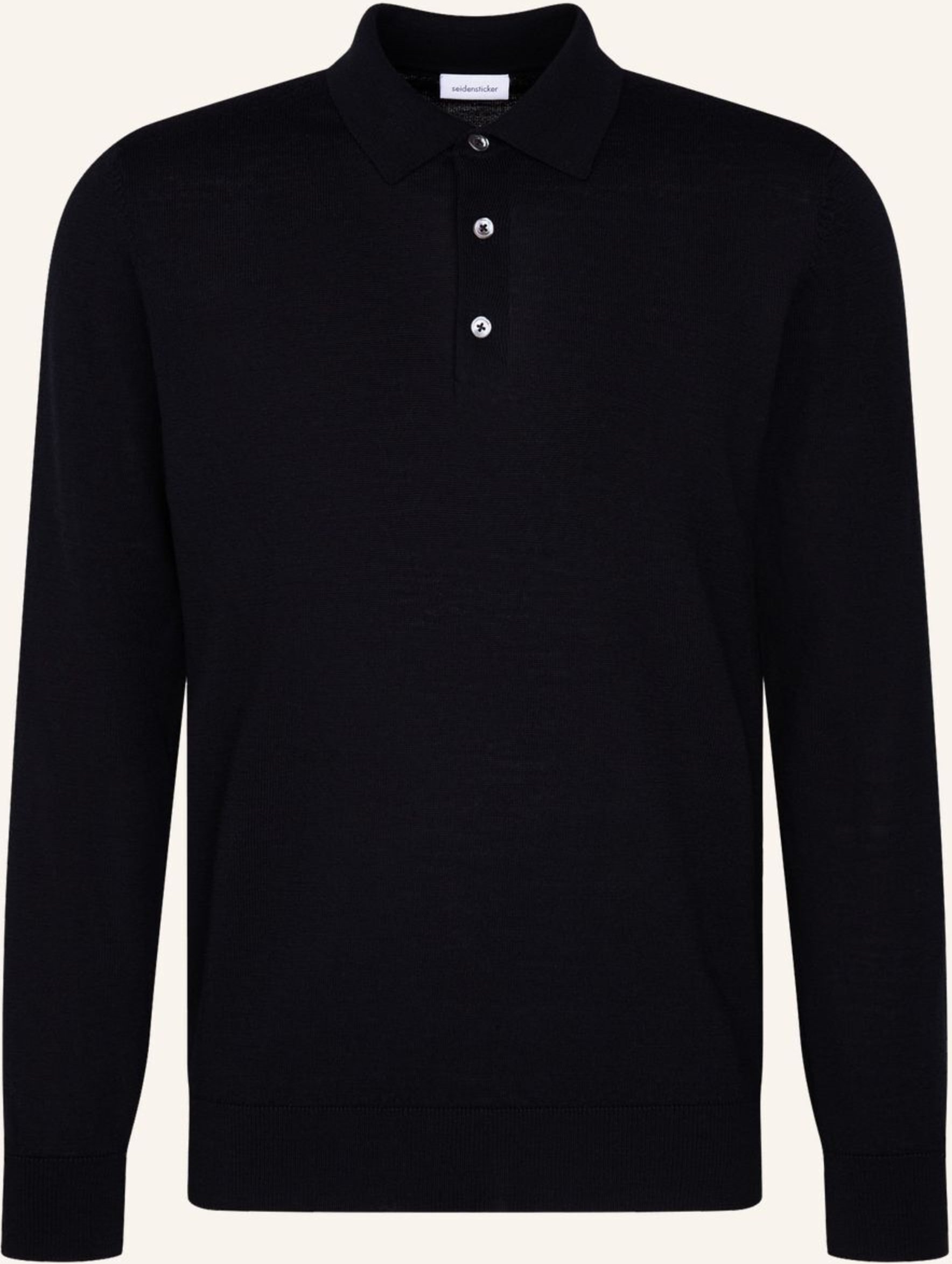Thumbnail - Seidensticker Pullover, Polo Regular Fit schwarz