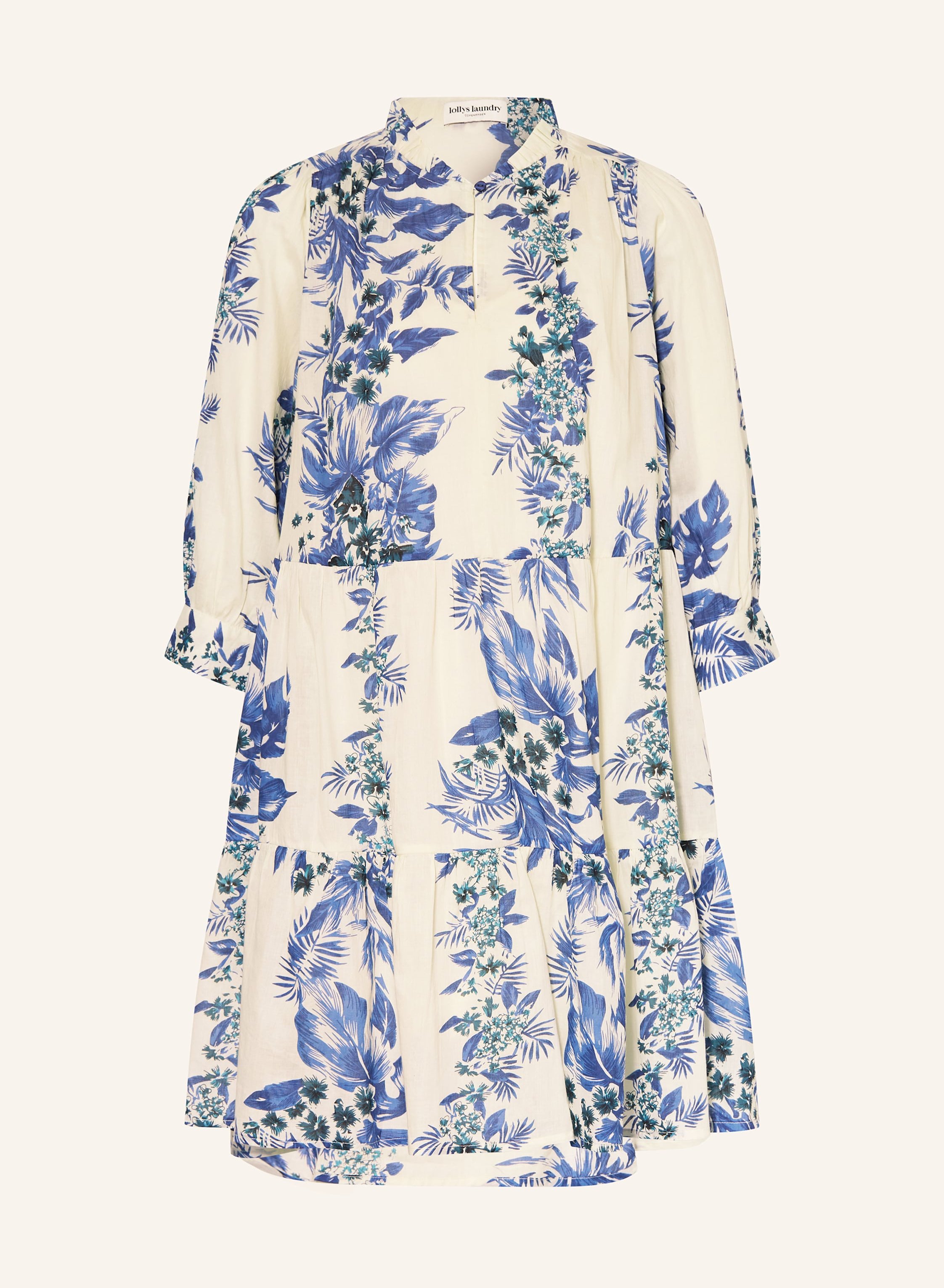 Lollys Laundry Kleid Sabinell Mit 3/4-Arm blau