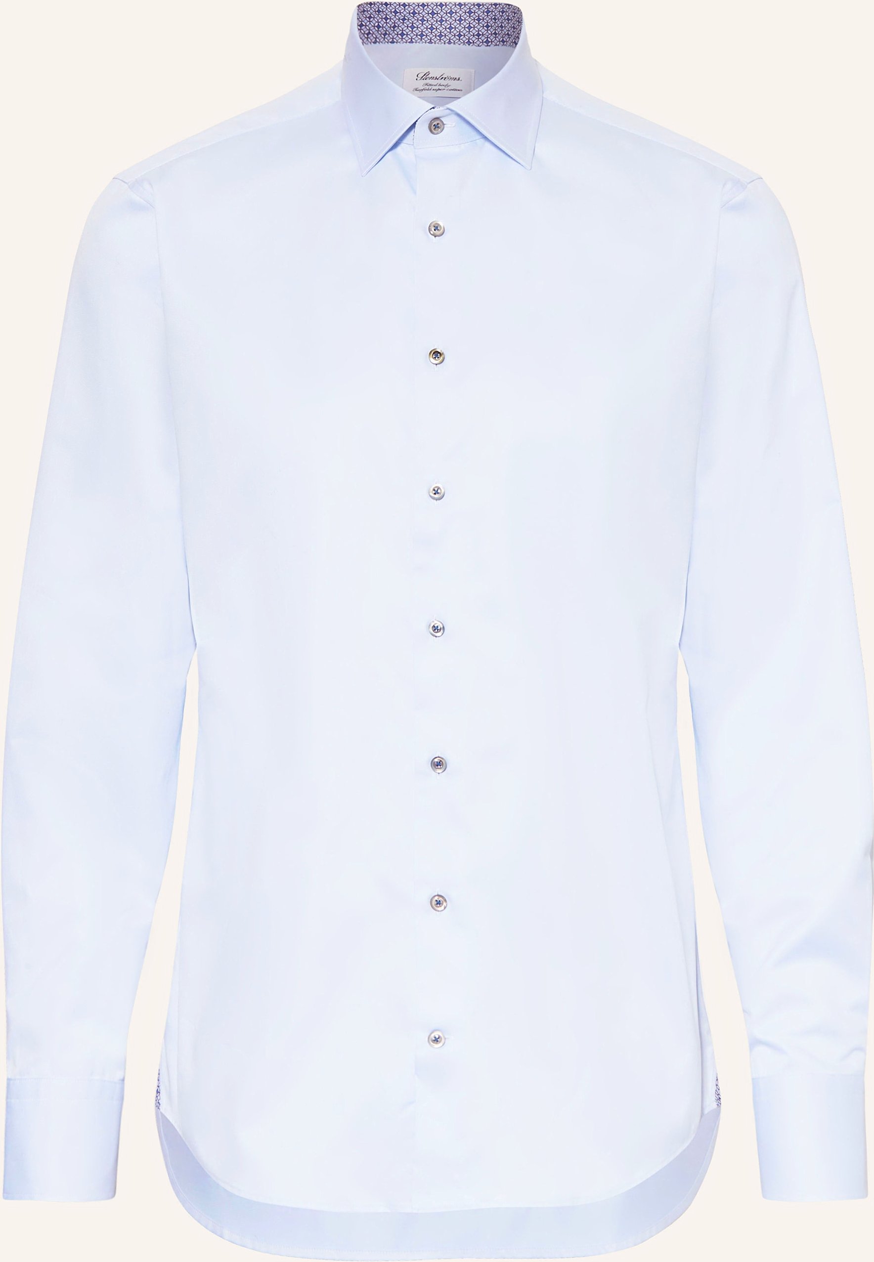 Thumbnail - Stenströms Hemd Fitted Body Fit blau