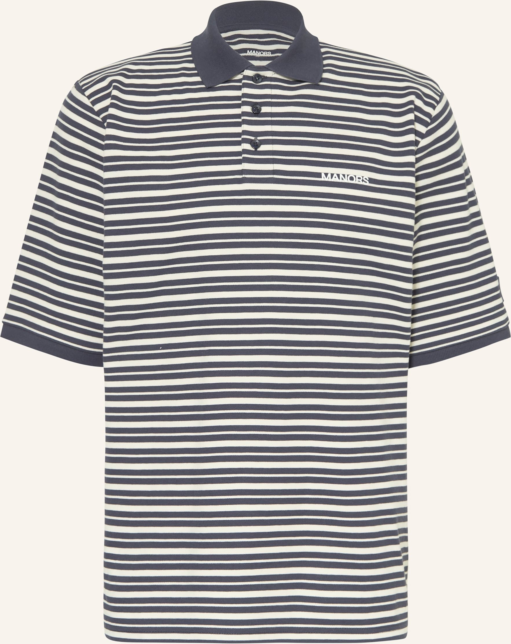 Manors Pique-Poloshirt G.O.A.T blau