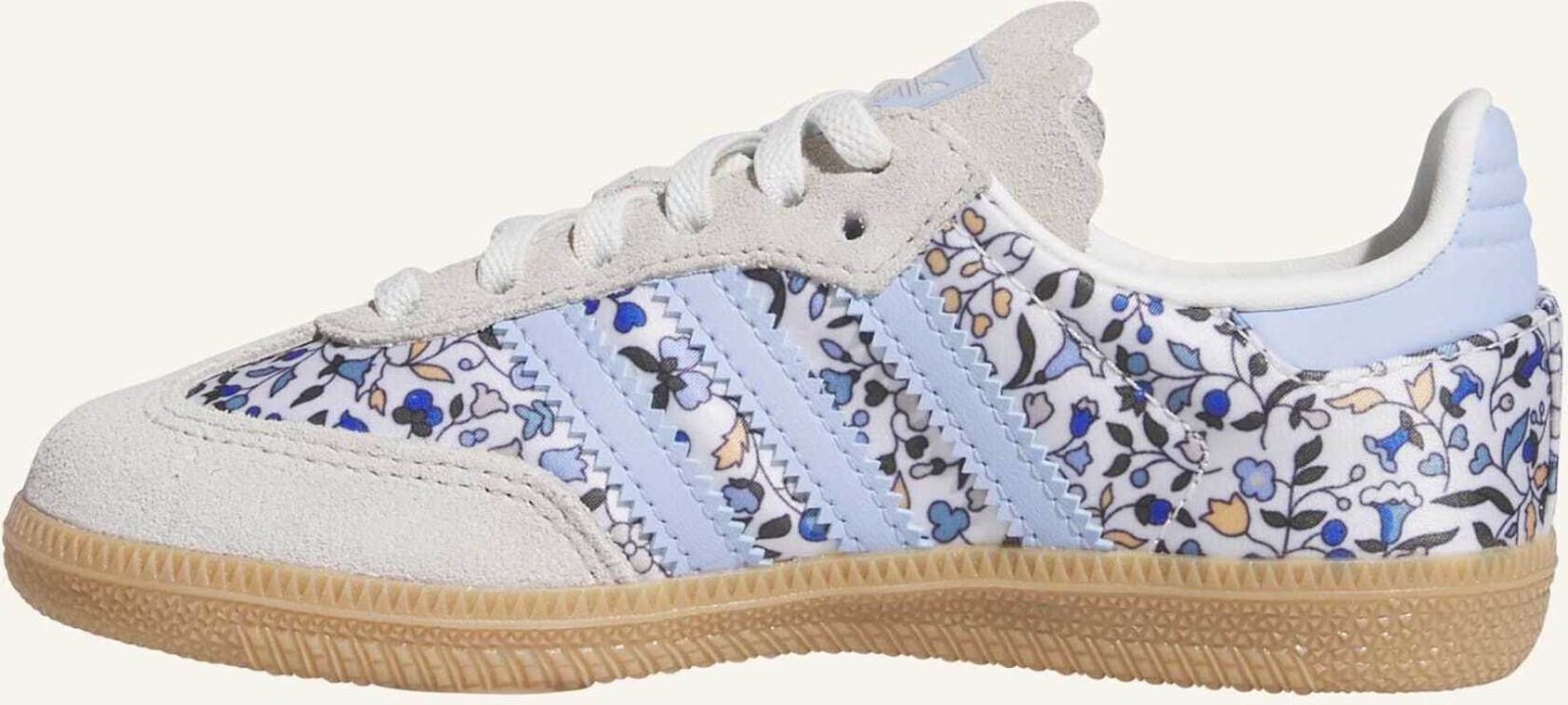 Adidas Originals Samba Og X Liberty London Comfort Closure Elastic Lace Kids Schuh blau