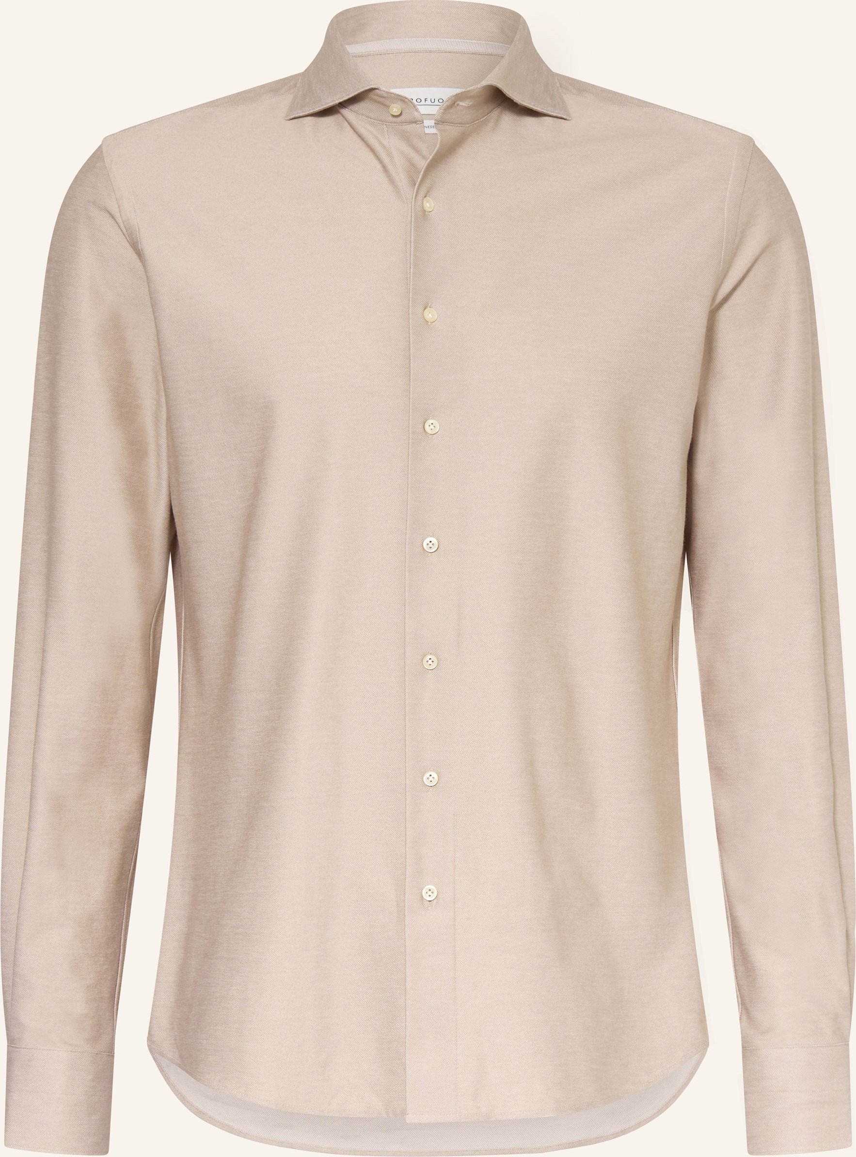Profuomo Hemd Slim Fit beige
