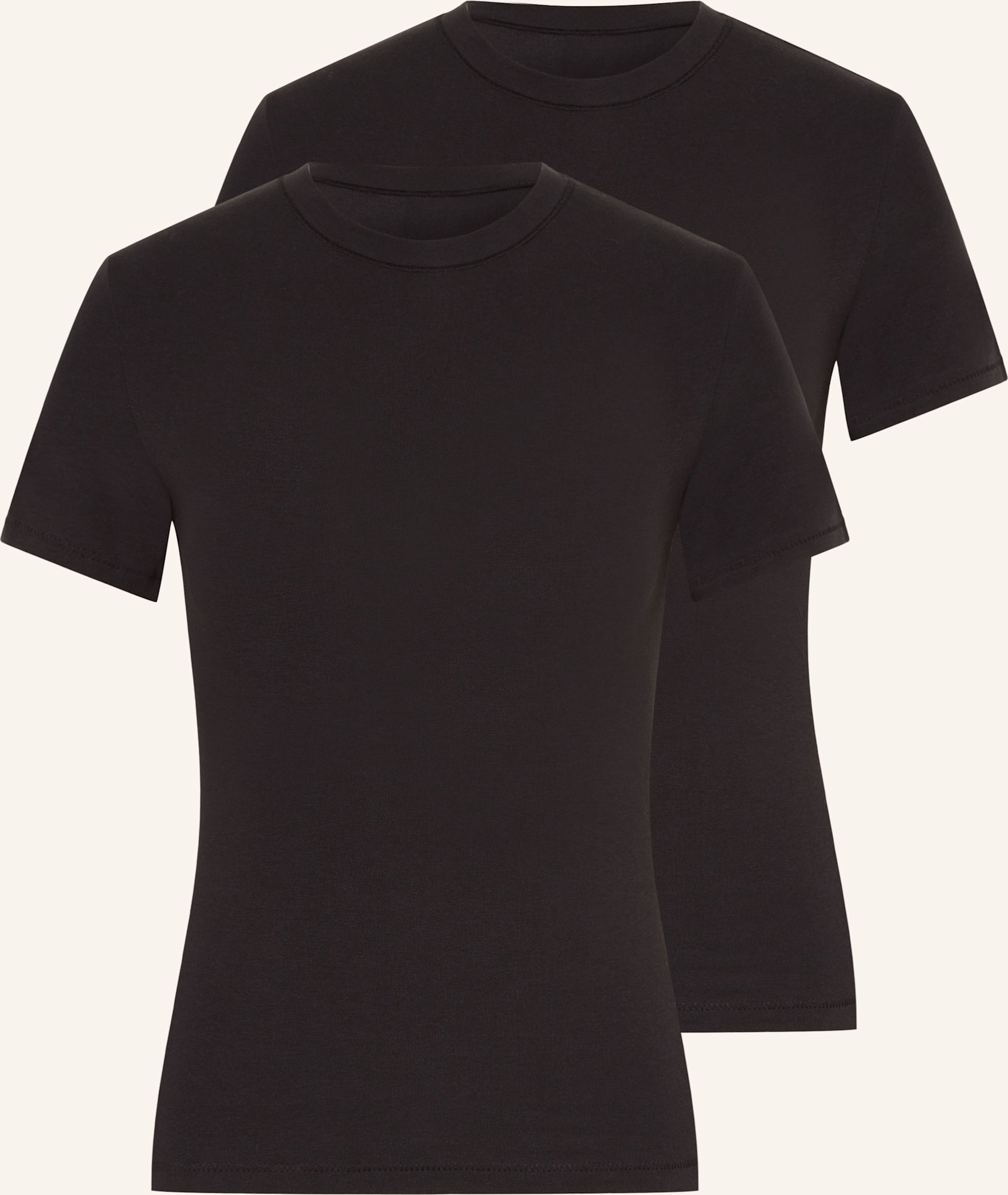 Thumbnail - Skims 2er-Pack T-Shirts Cotton Jersey schwarz