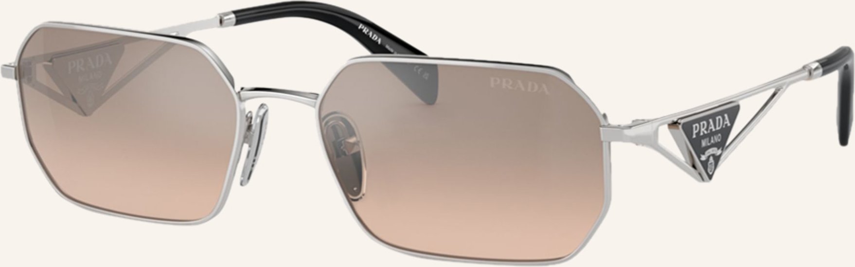 Prada Sonnenbrille Pr a51s silber