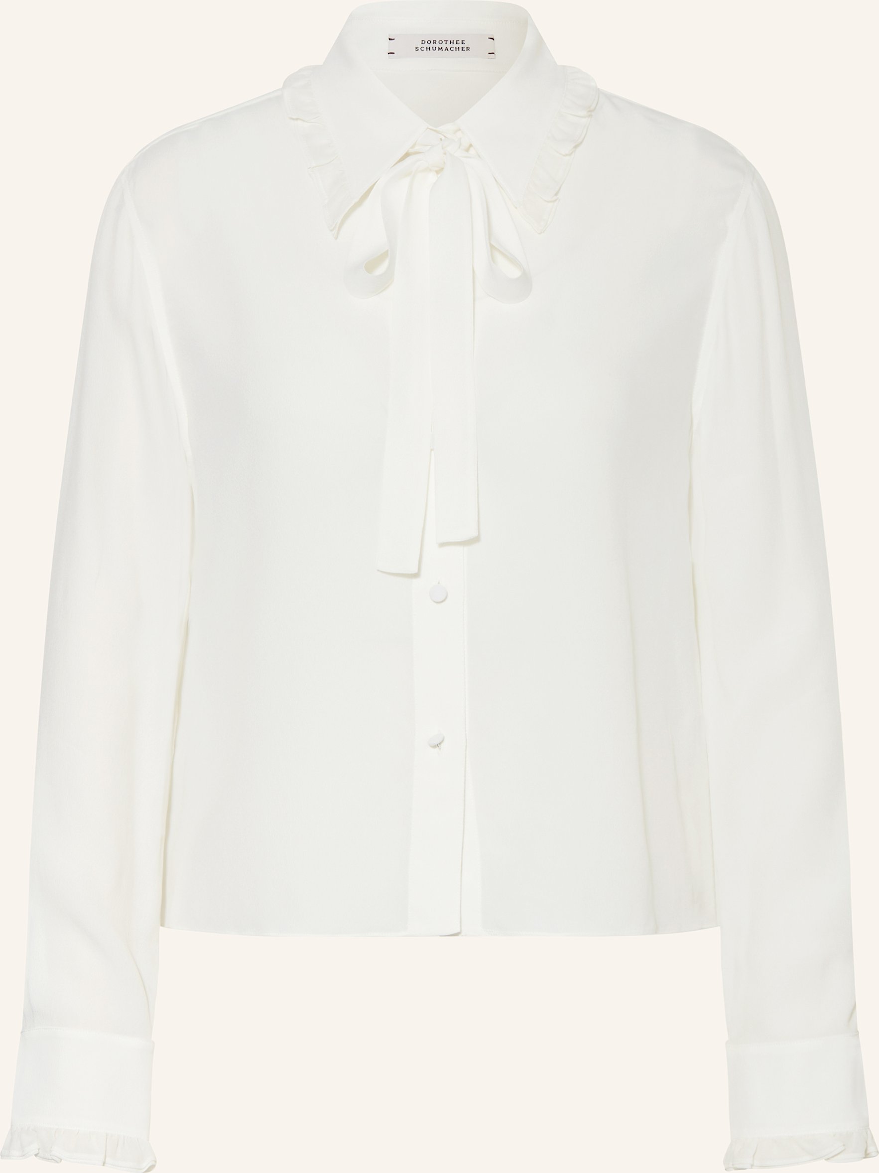 Thumbnail - Dorothee Schumacher Hemdbluse Mit Abnehmbarer Schluppe weiss