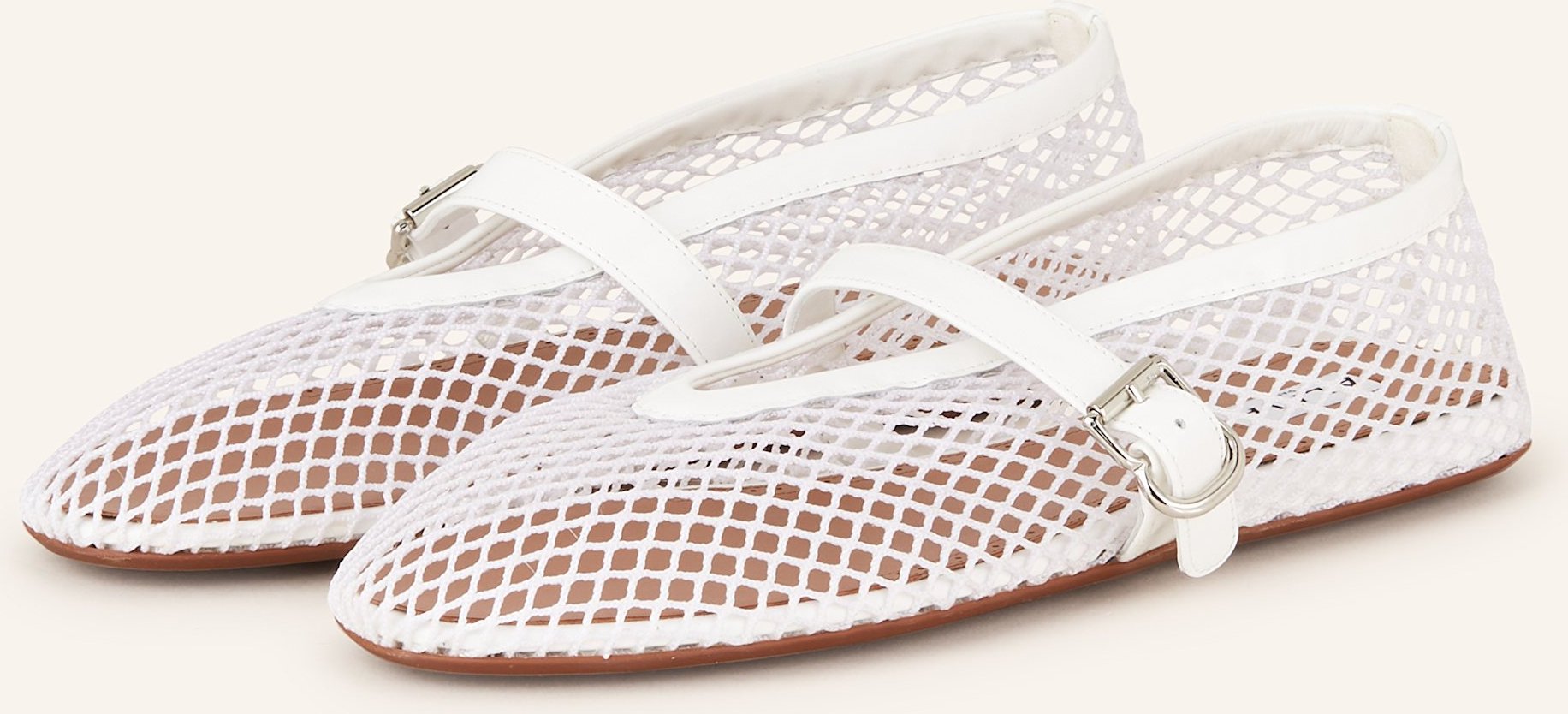 Alaïa Ballerinas weiss