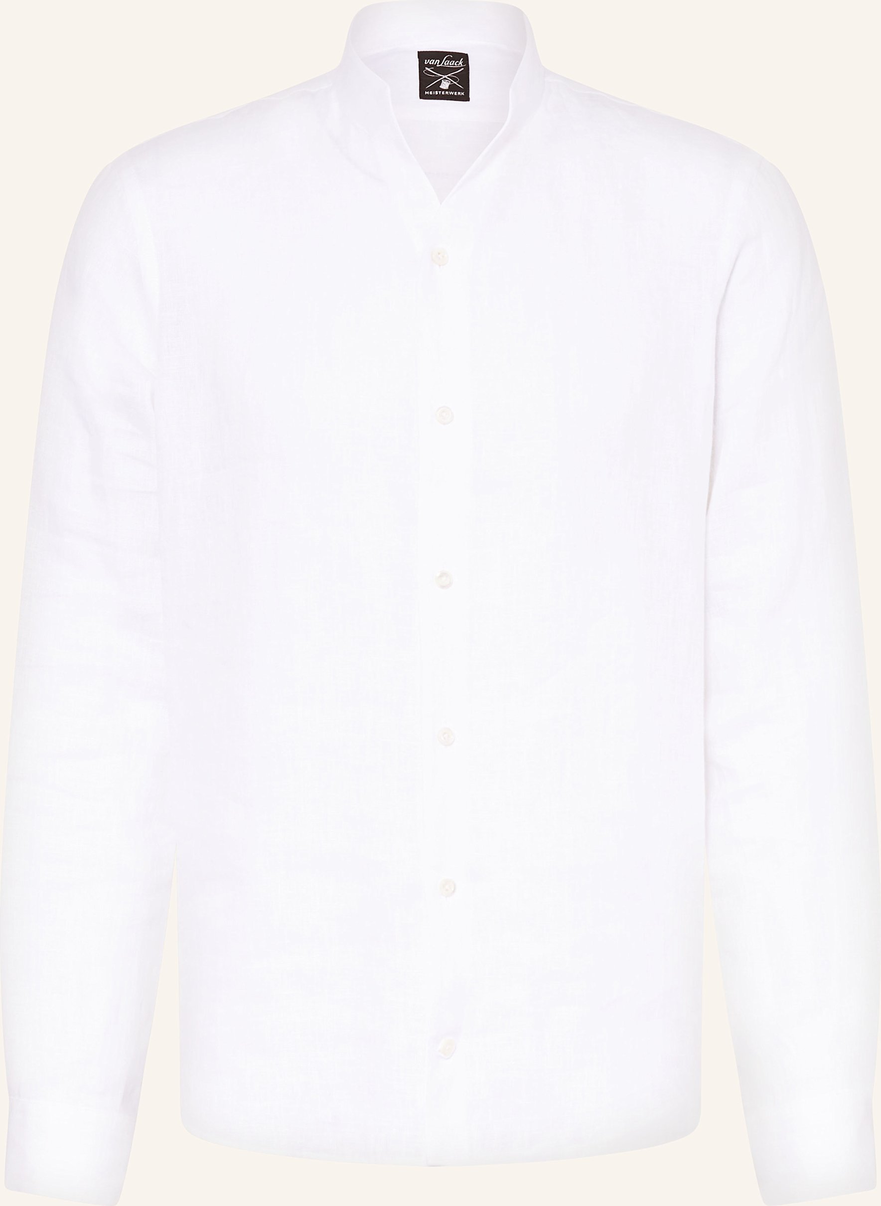 Van Laack Leinenhemd Vl-Rudo-K Slim Fit weiss