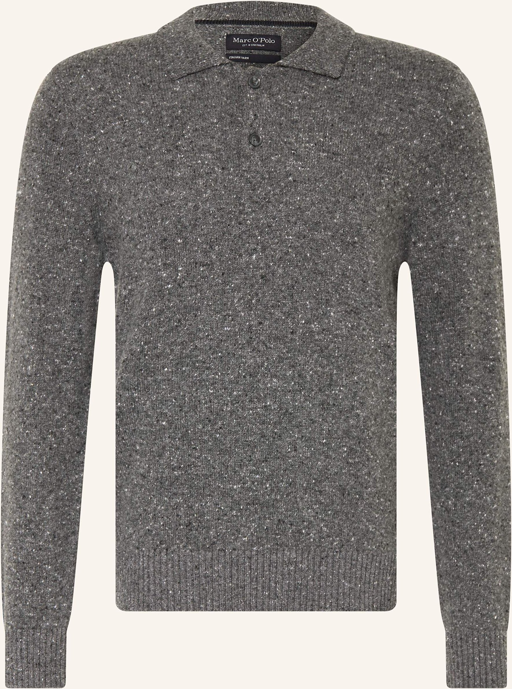 Marc O'polo Strick-Poloshirt grau