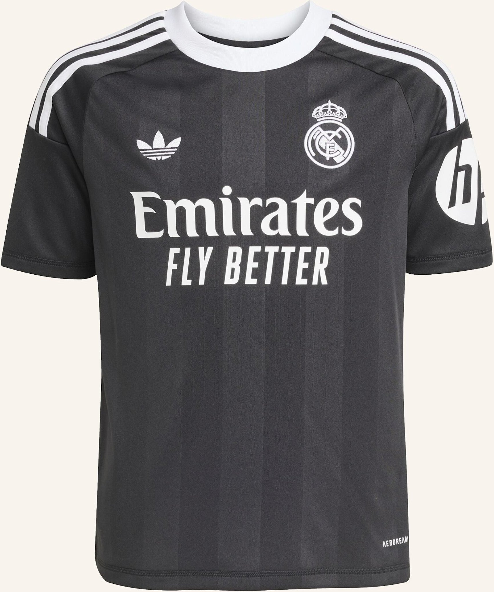 Adidas Real Madrid 25/26 Torwart-Ausweichtrikot Für Kinder schwarz