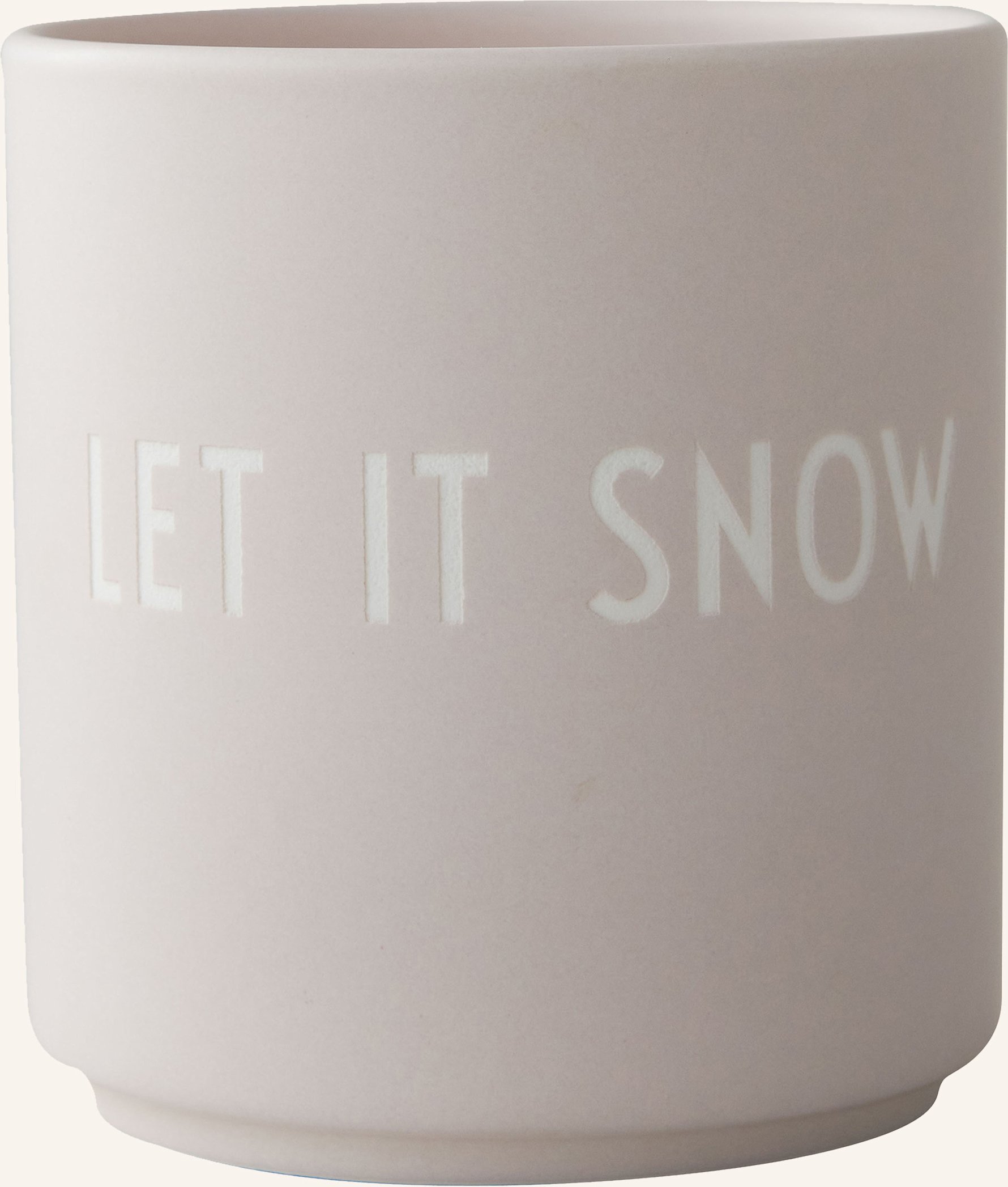 Design Letters Becher Let It Snow grau