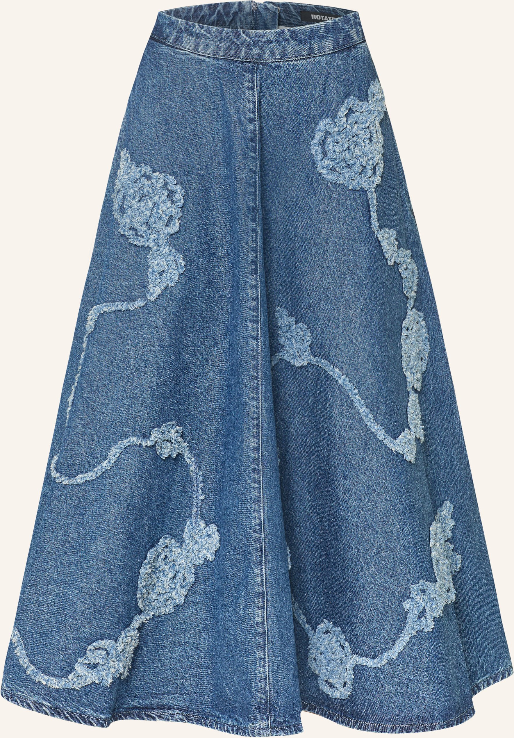 Rotate Jeansrock blau