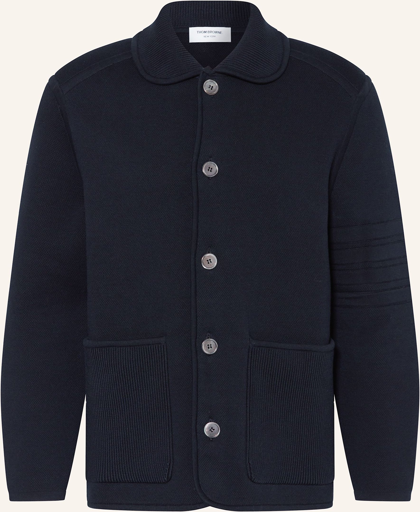 Thom Browne. Strickjacke blau
