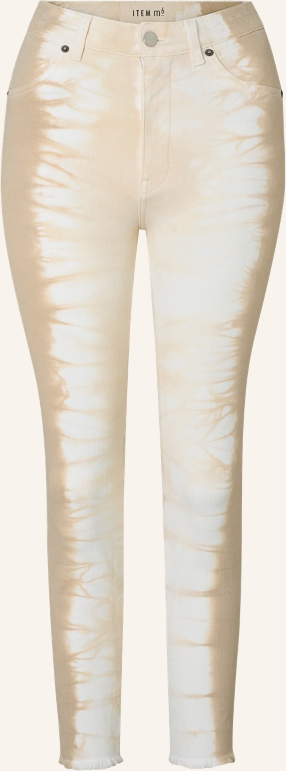 Item m6 7/8-Jeans Cropped High Rise Mit Shaping-Effekt beige