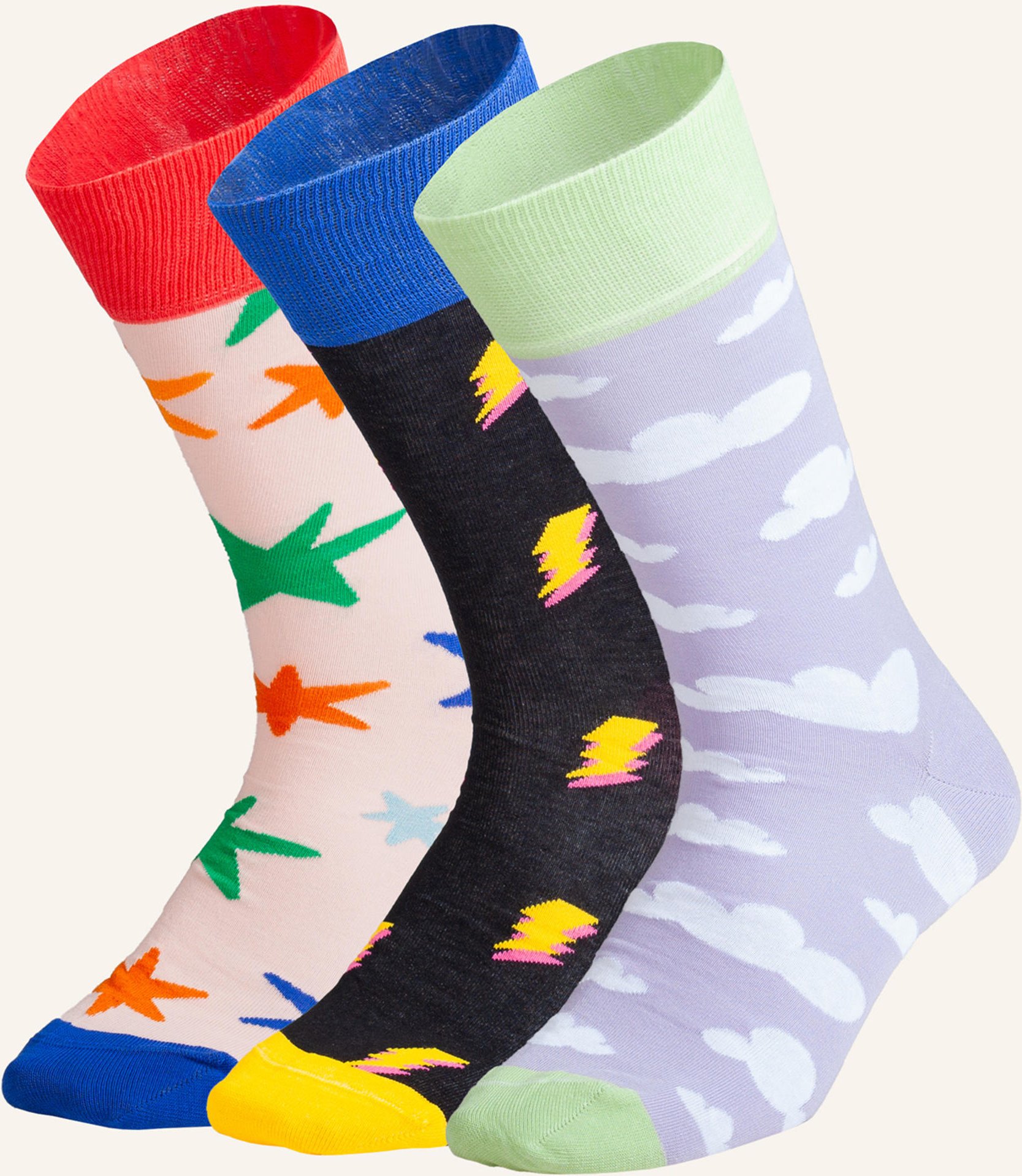 Dillysocks Socken Sky Sparks (3er Box) braun
