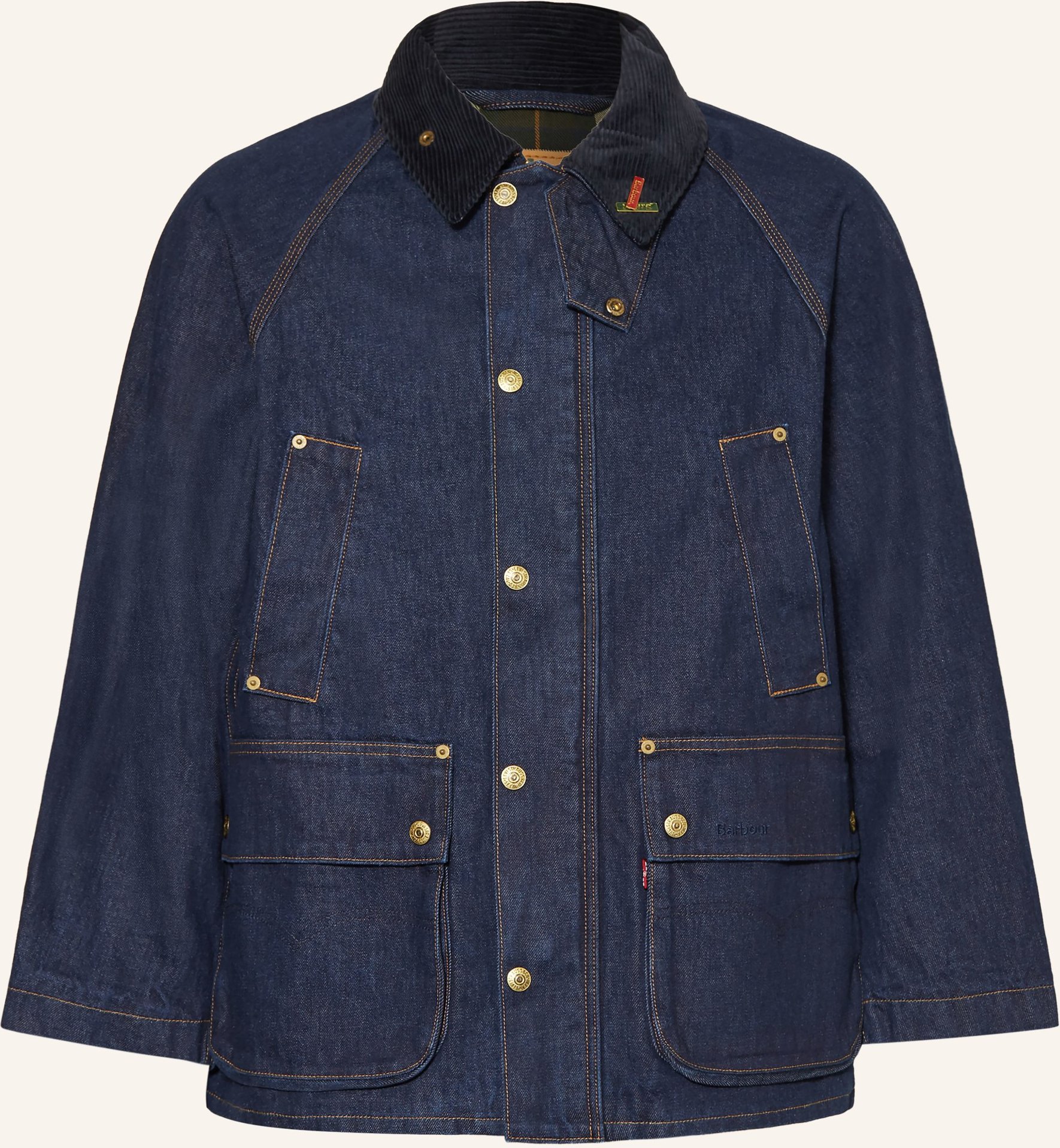 Barbour Jeansjacke Os Bedale Denim blau