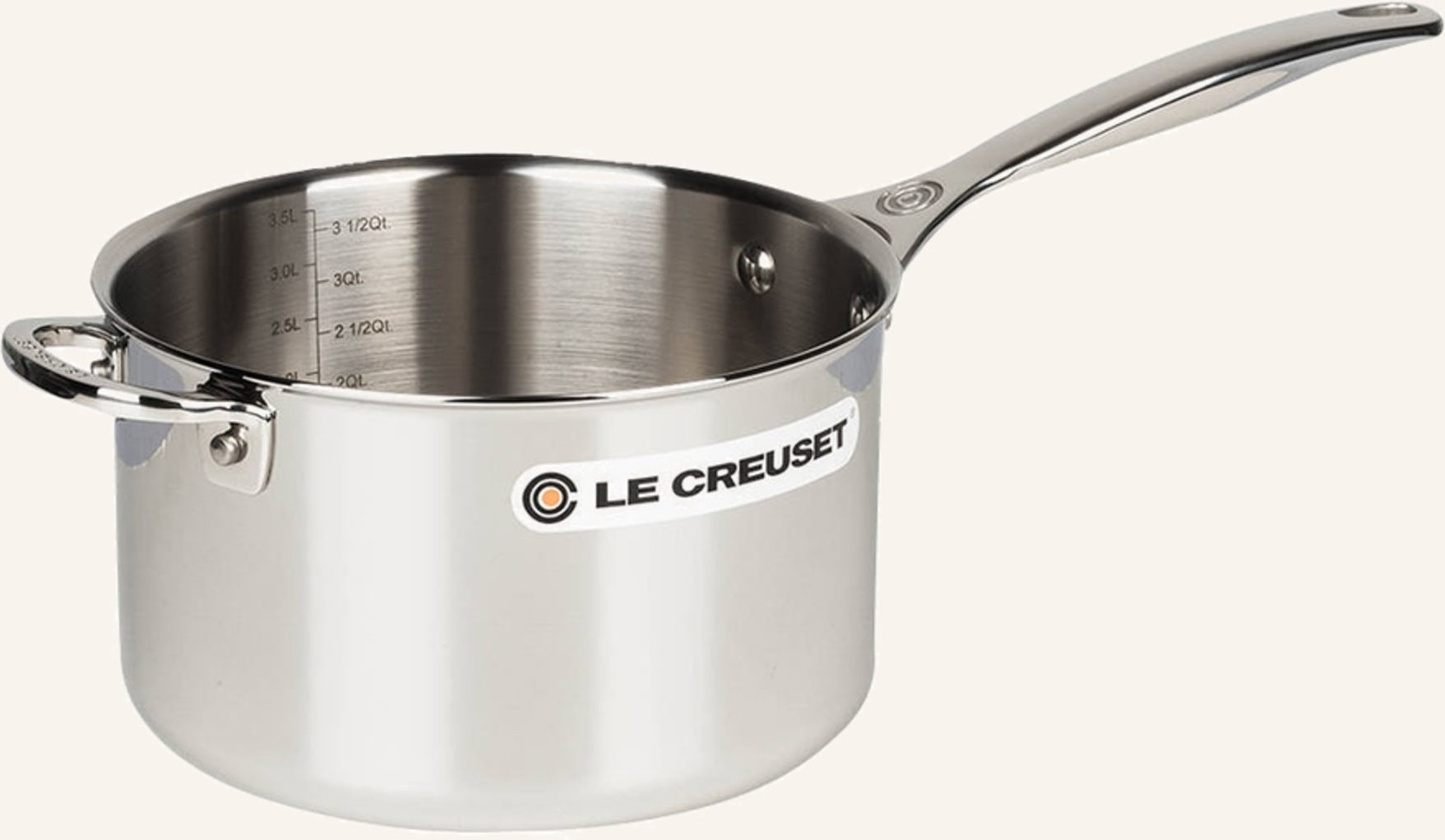Le Creuset Profitopf 3-Ply Plus silber
