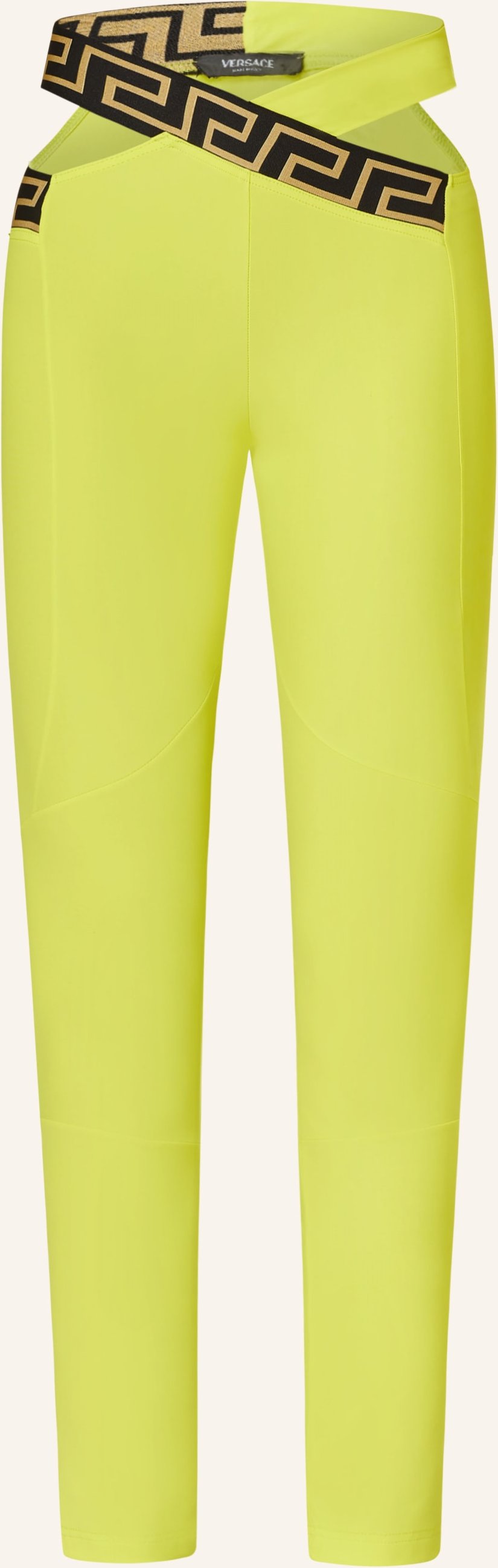 Versace Tights Mit Cut-Out gelb