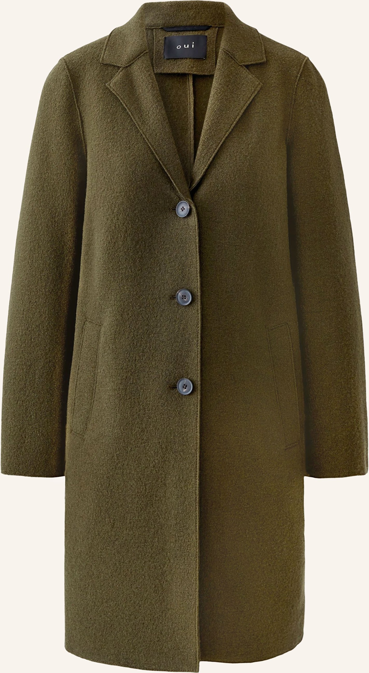 Oui Wollmantel gruen