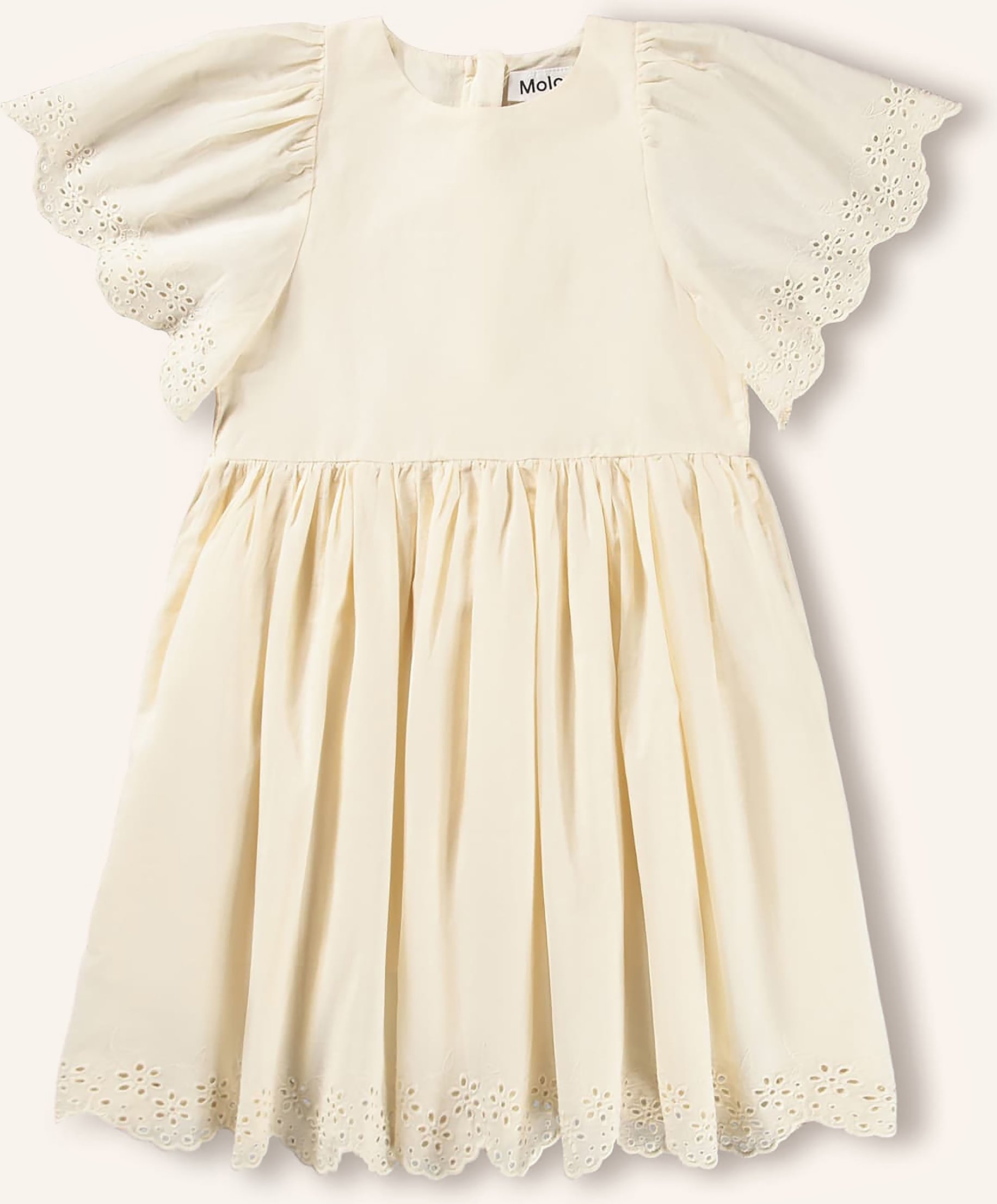 Molo Kleid Caya Mit Lochspitze weiss