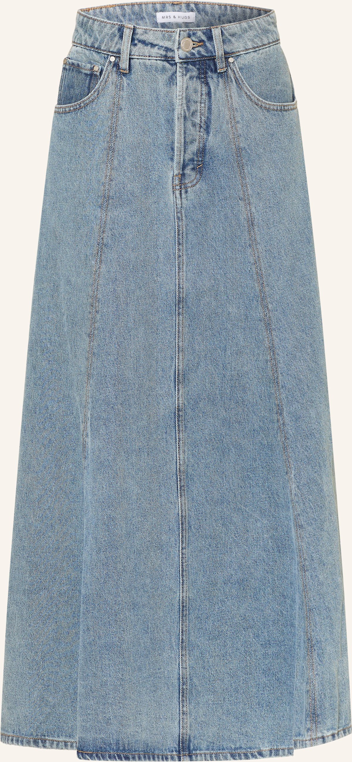 Mrs & Hugs Jeansrock blau