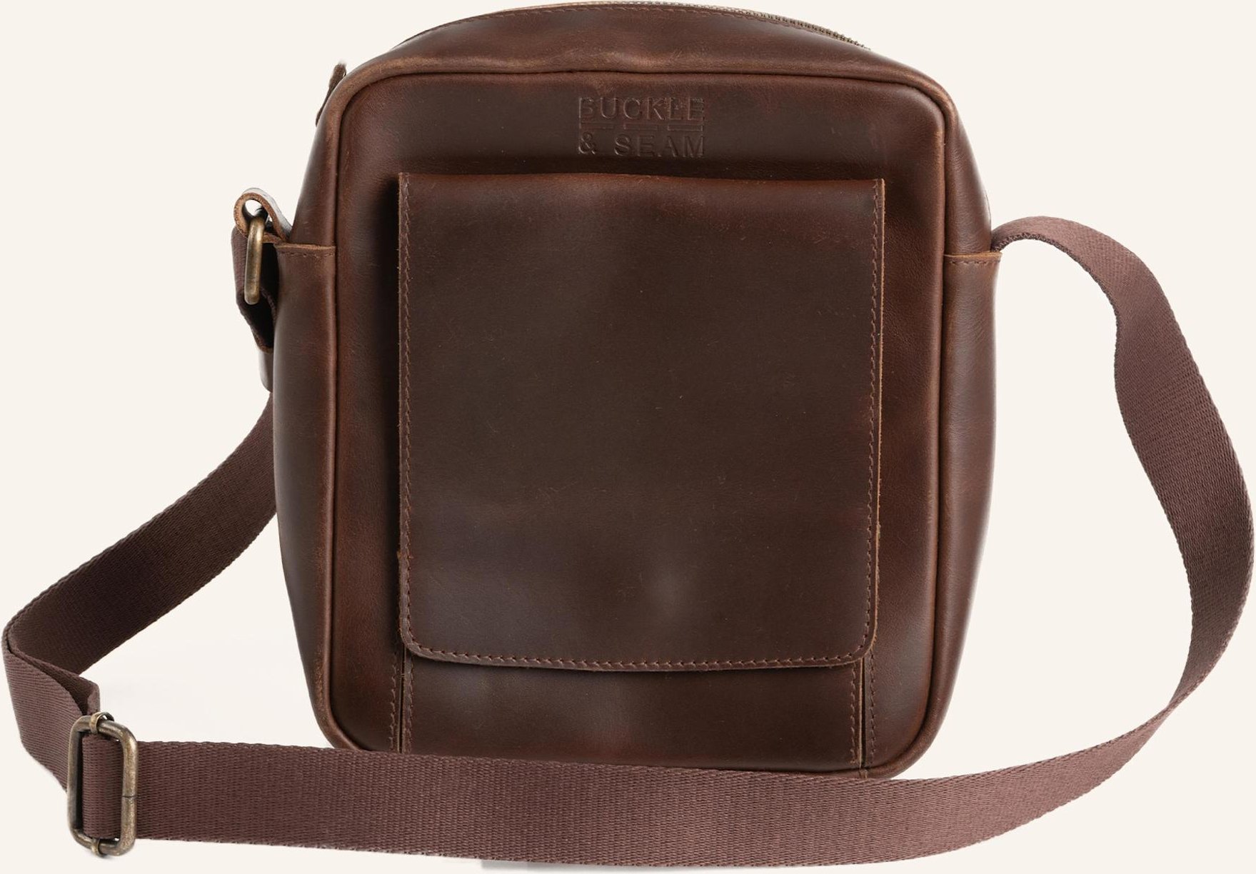 Buckle & Seam Reporter Bag Collector braun