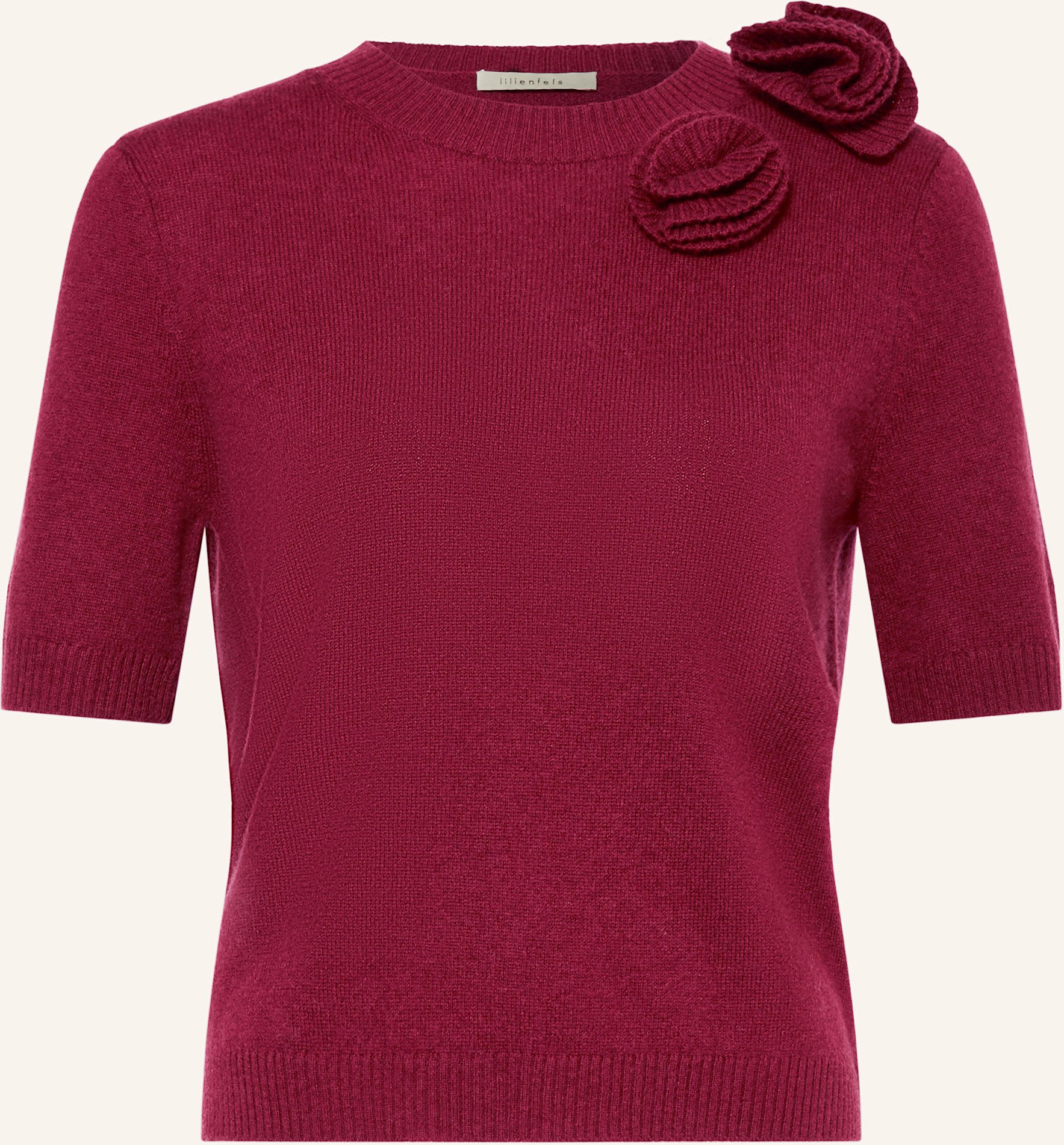 Lilienfels Strickshirt Mit Cashmere rot