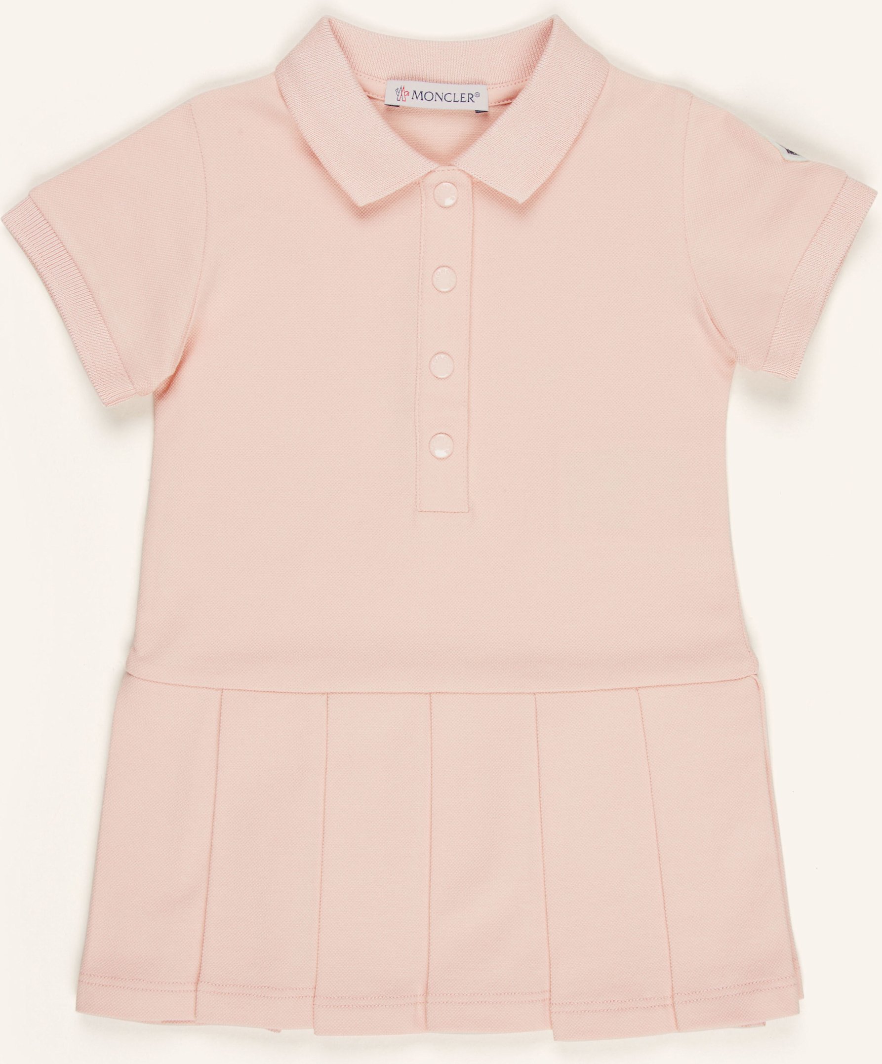 Moncler Enfant Piqué-Kleid rosa