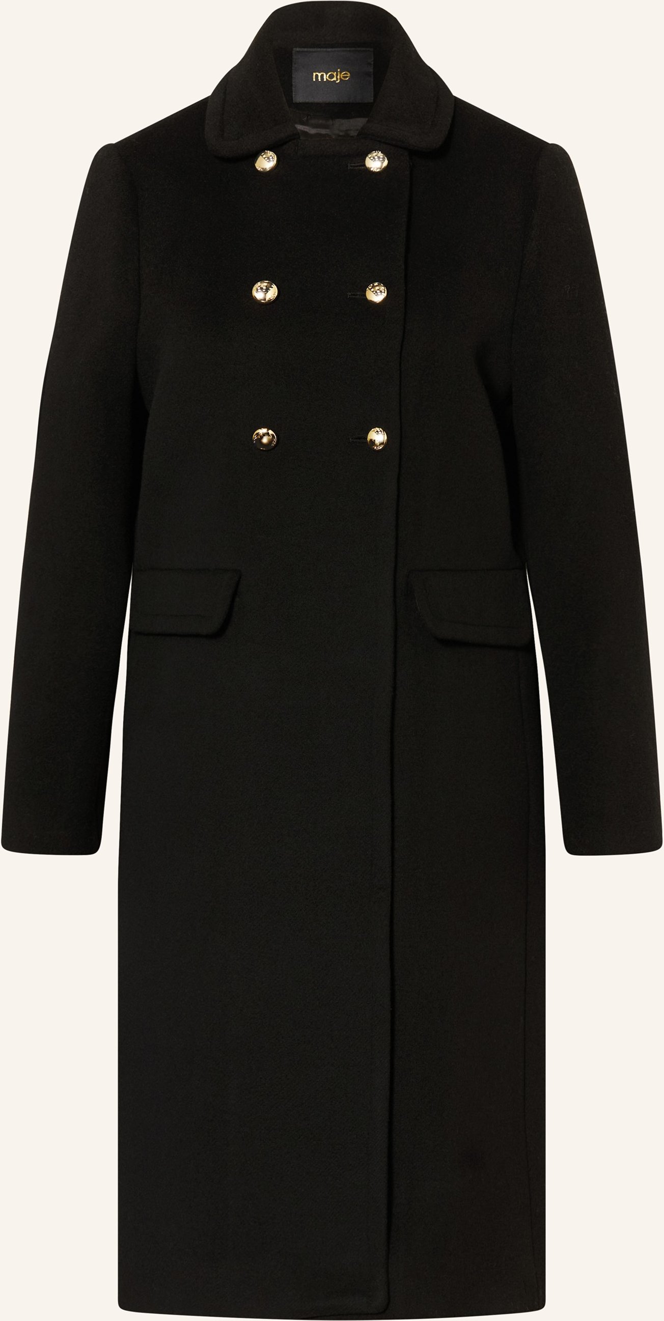 Maje Cabanmantel schwarz