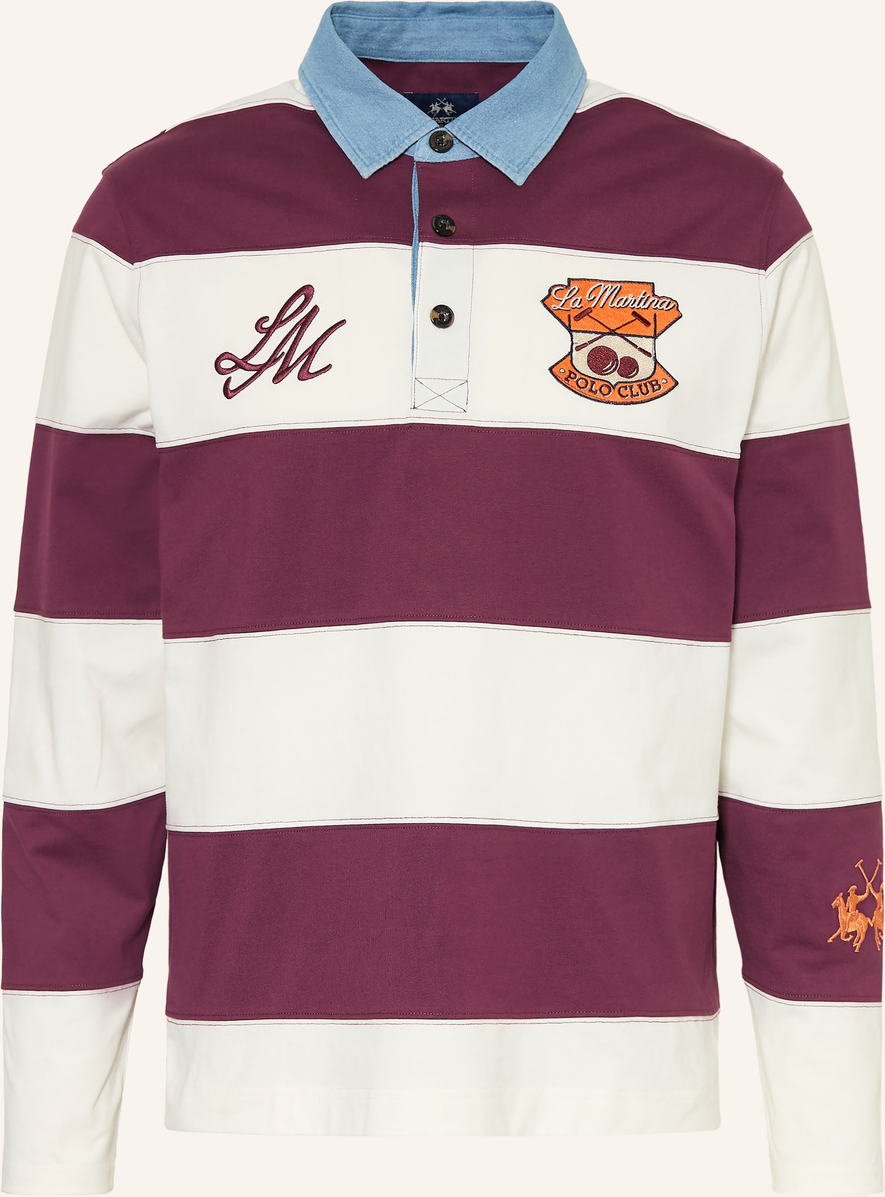 La Martina Rugbyshirt rot