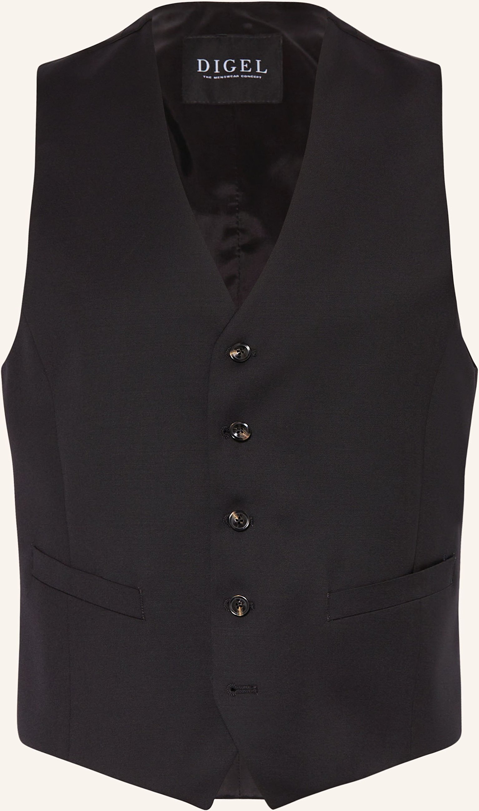 Digel Anzugweste Dan Regular Fit schwarz