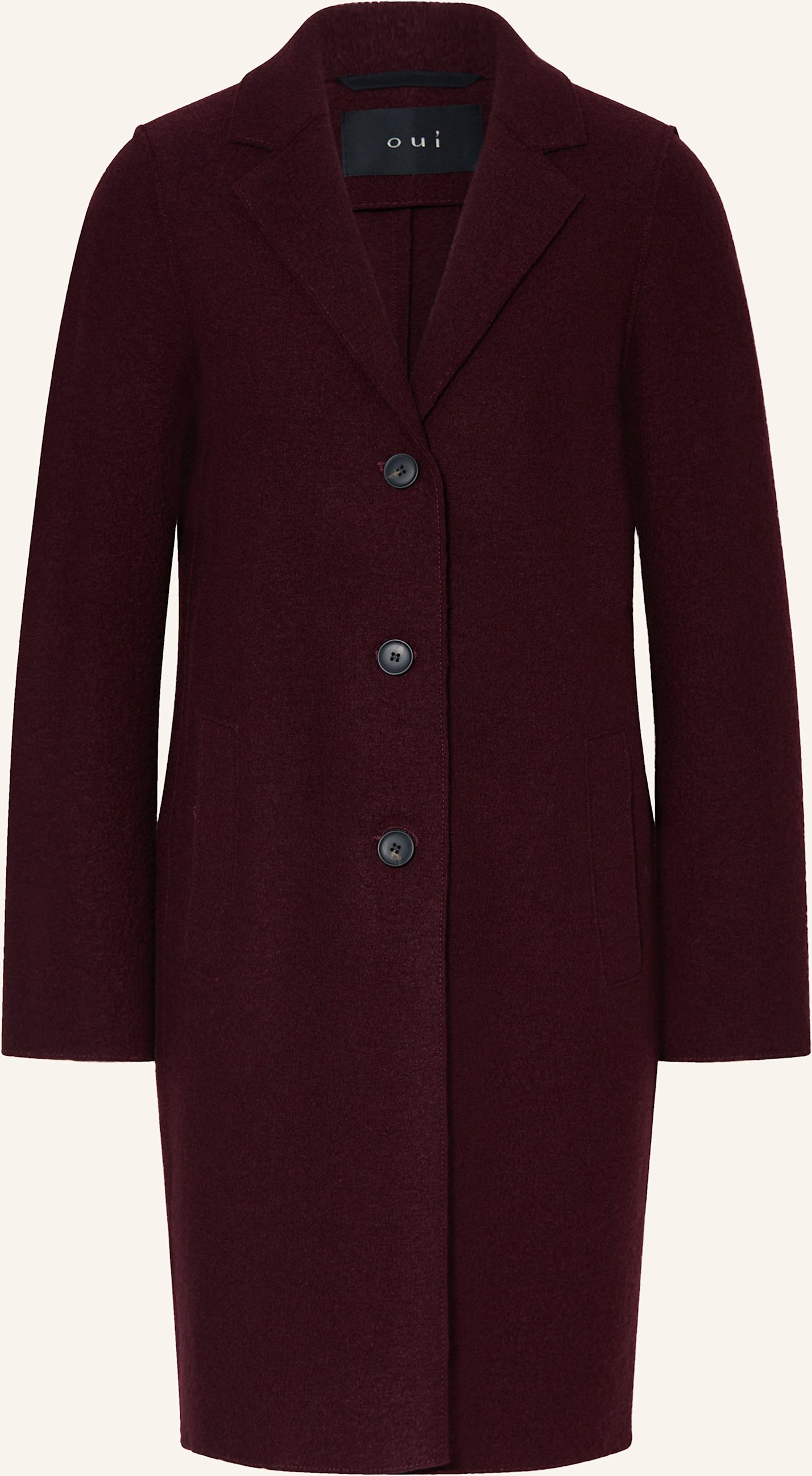 Oui Wollmantel rot