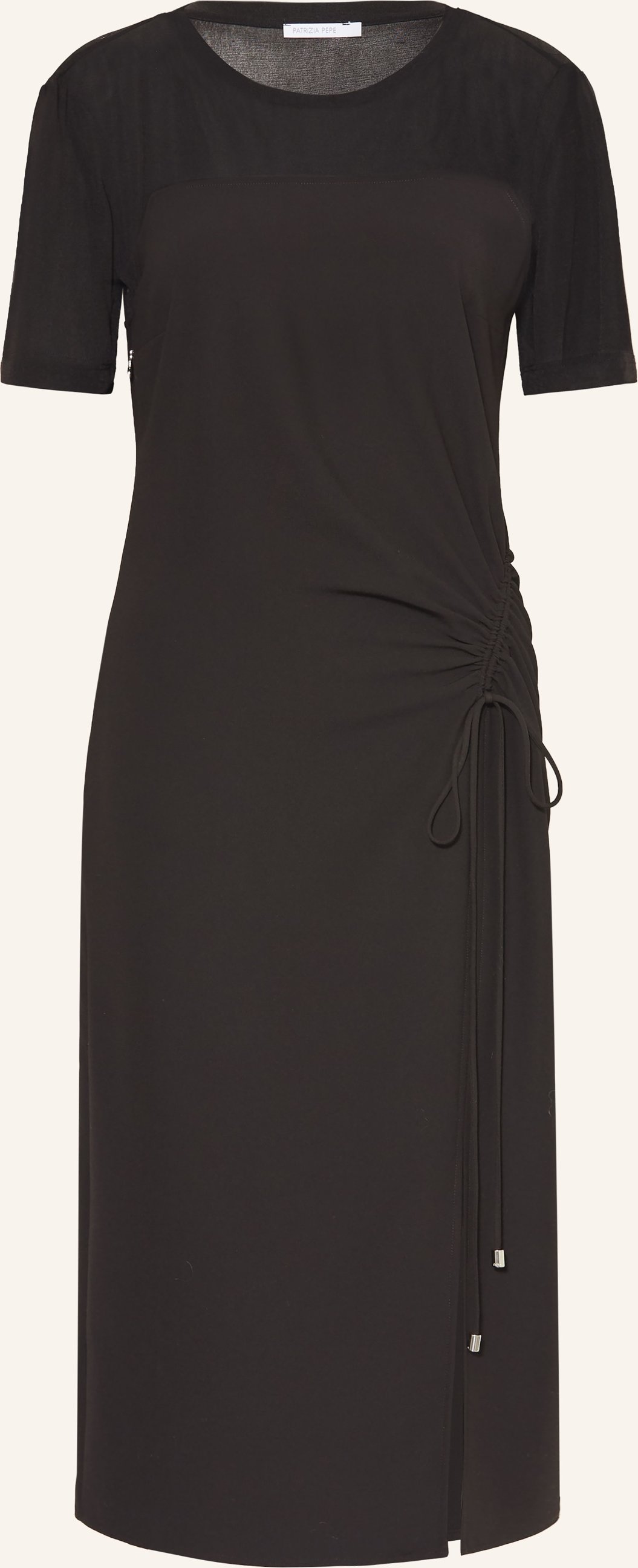Patrizia Pepe Kleid Im Materialmix schwarz
