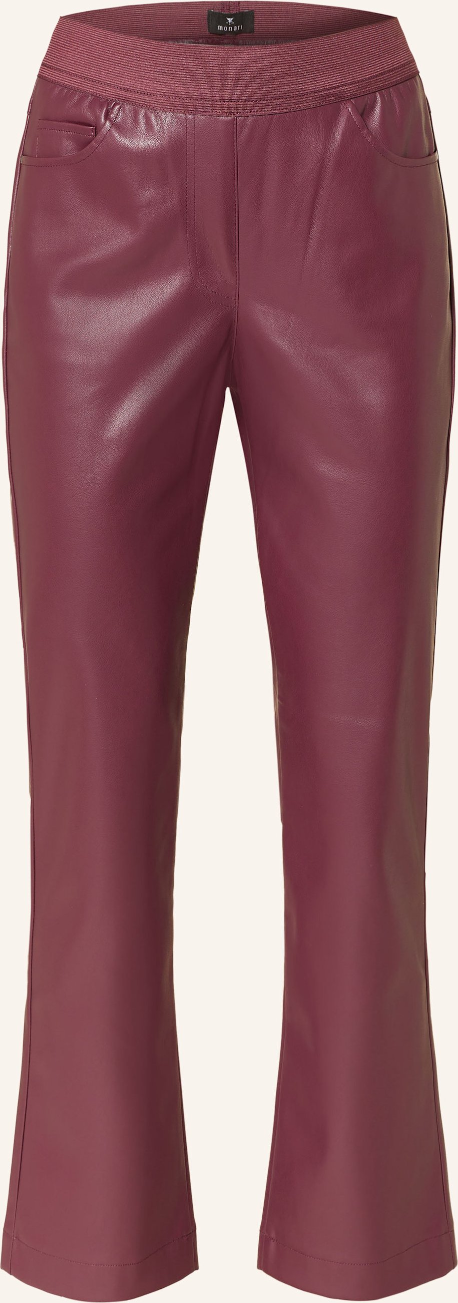 Monari Hose In Lederoptik rot